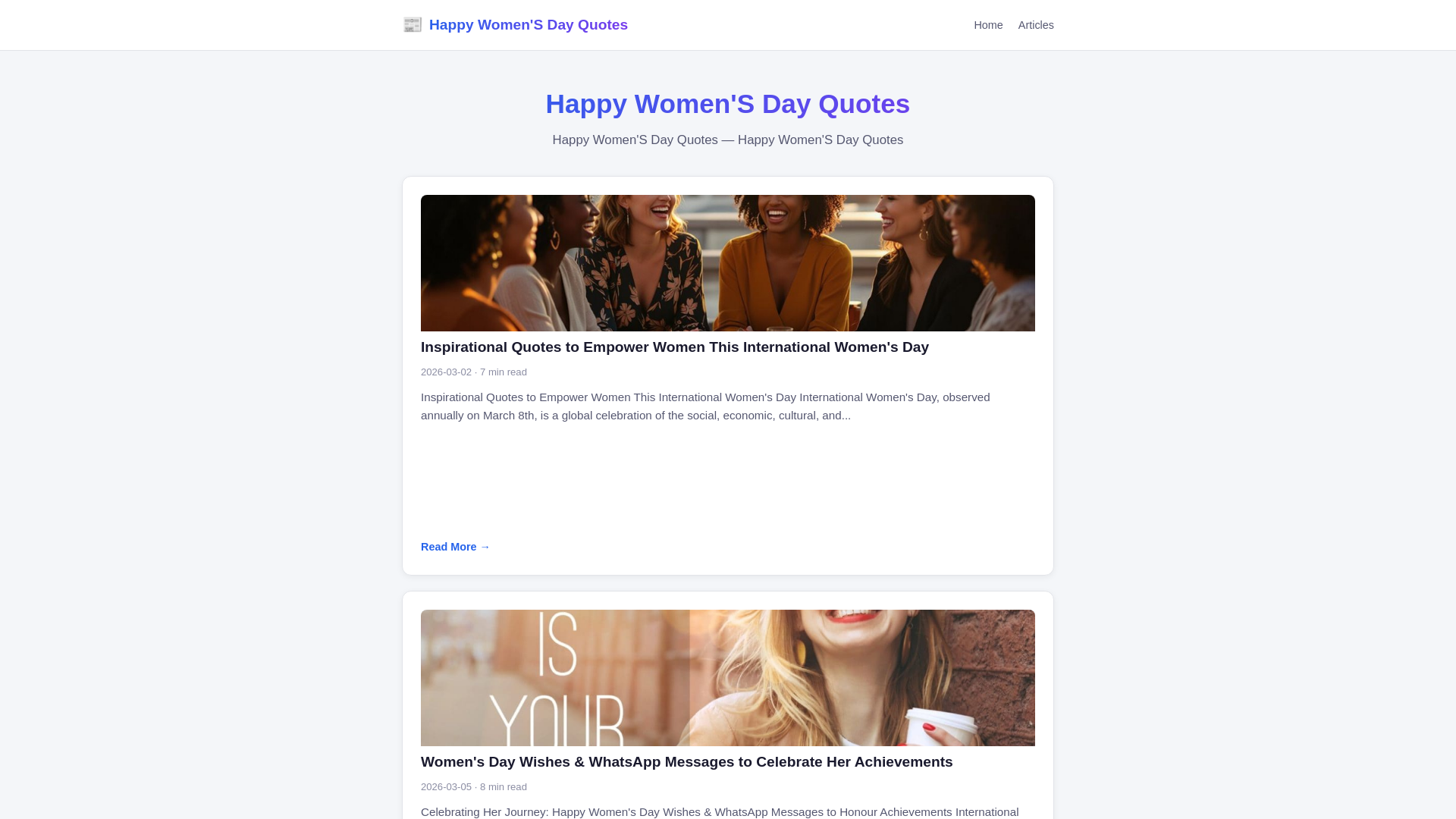 website screenshot of https://happy-womens-day-quotes-9sf.pages.dev/