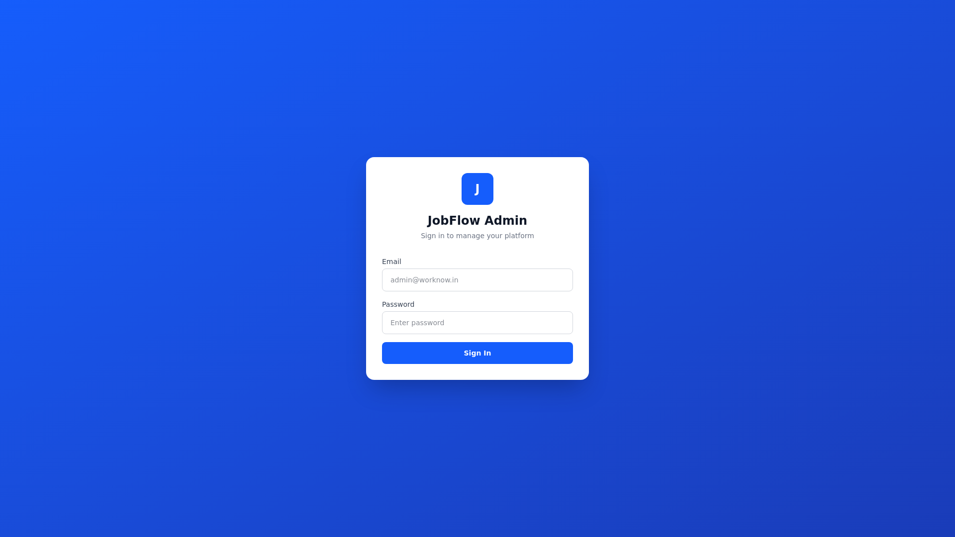 website screenshot of https://jobflow-admin.pages.dev/