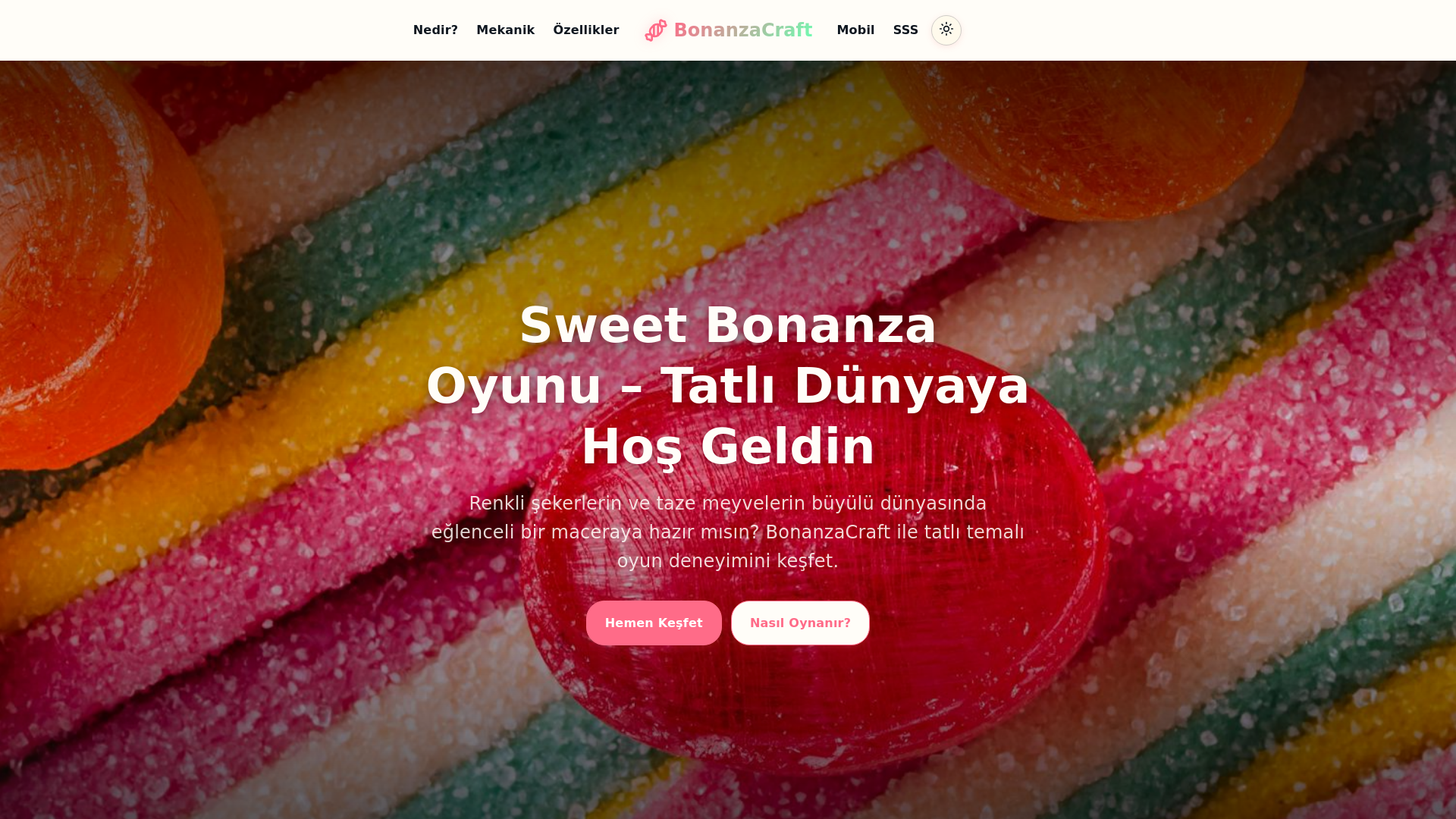 website screenshot of https://sweetbonanzabd.store/