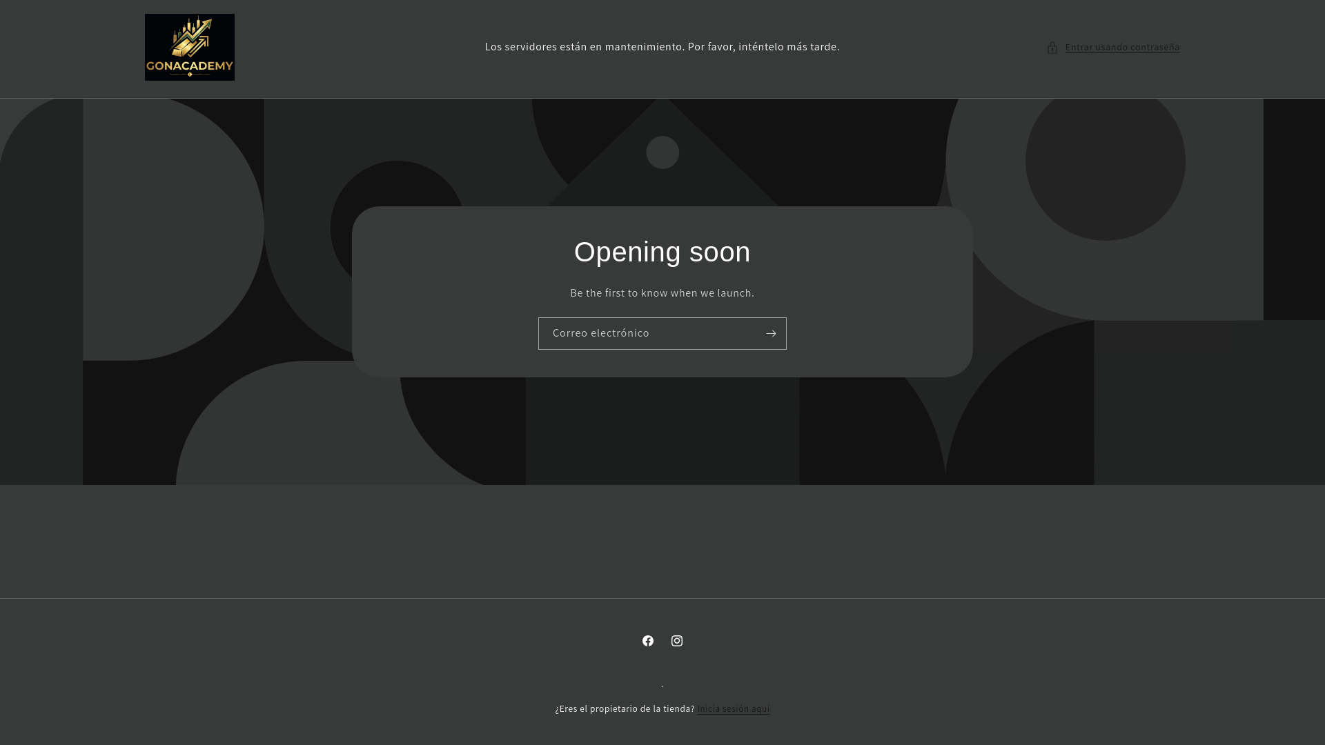 website screenshot of https://gonacademy.com/