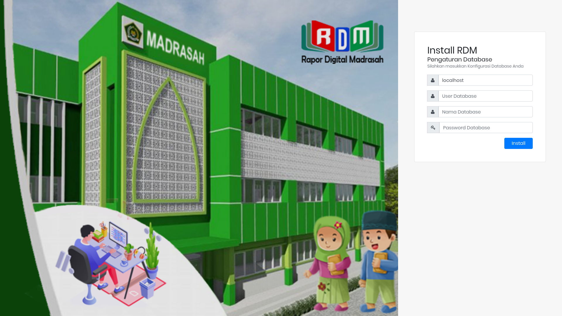 website screenshot of https://rdm-midarussalam.my.id/
