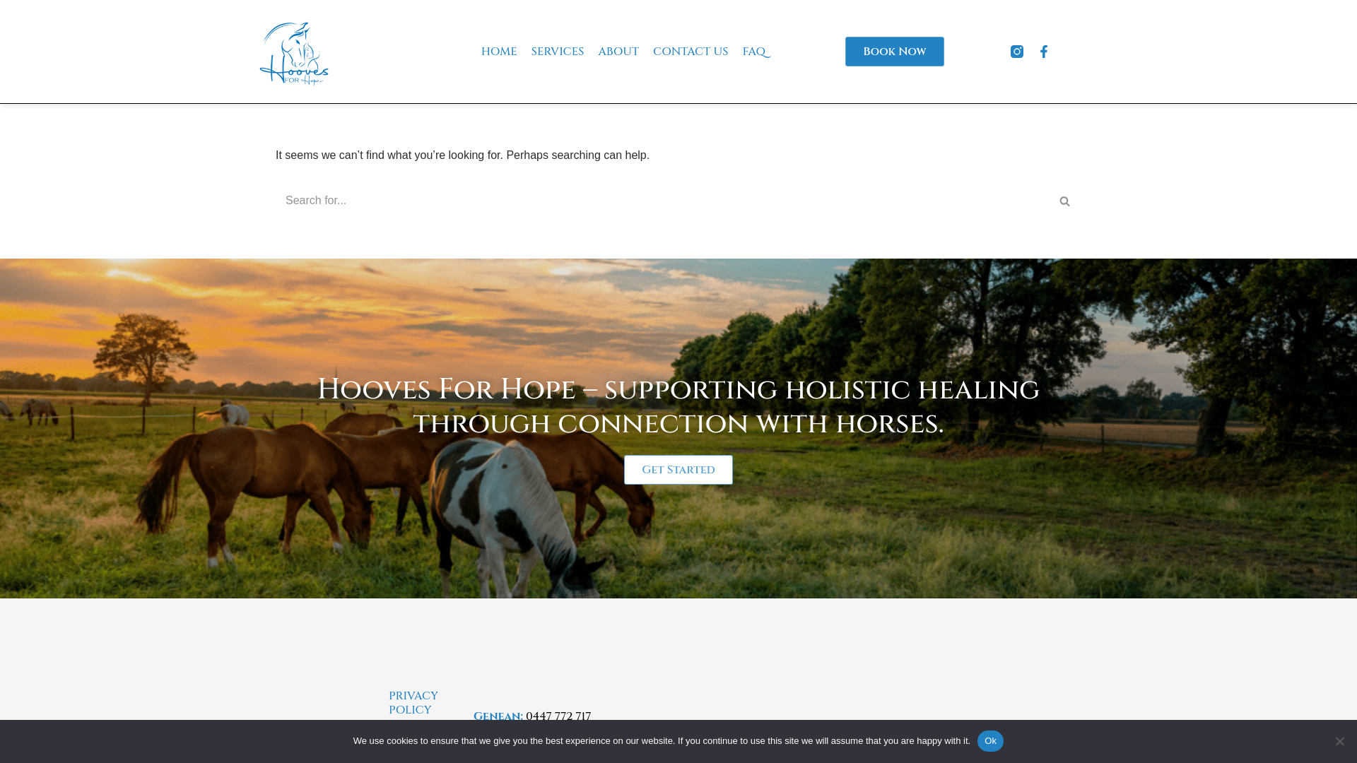 website screenshot of https://hoovesforhope.com.au/online-roulette-for-people-that-live-in-au/