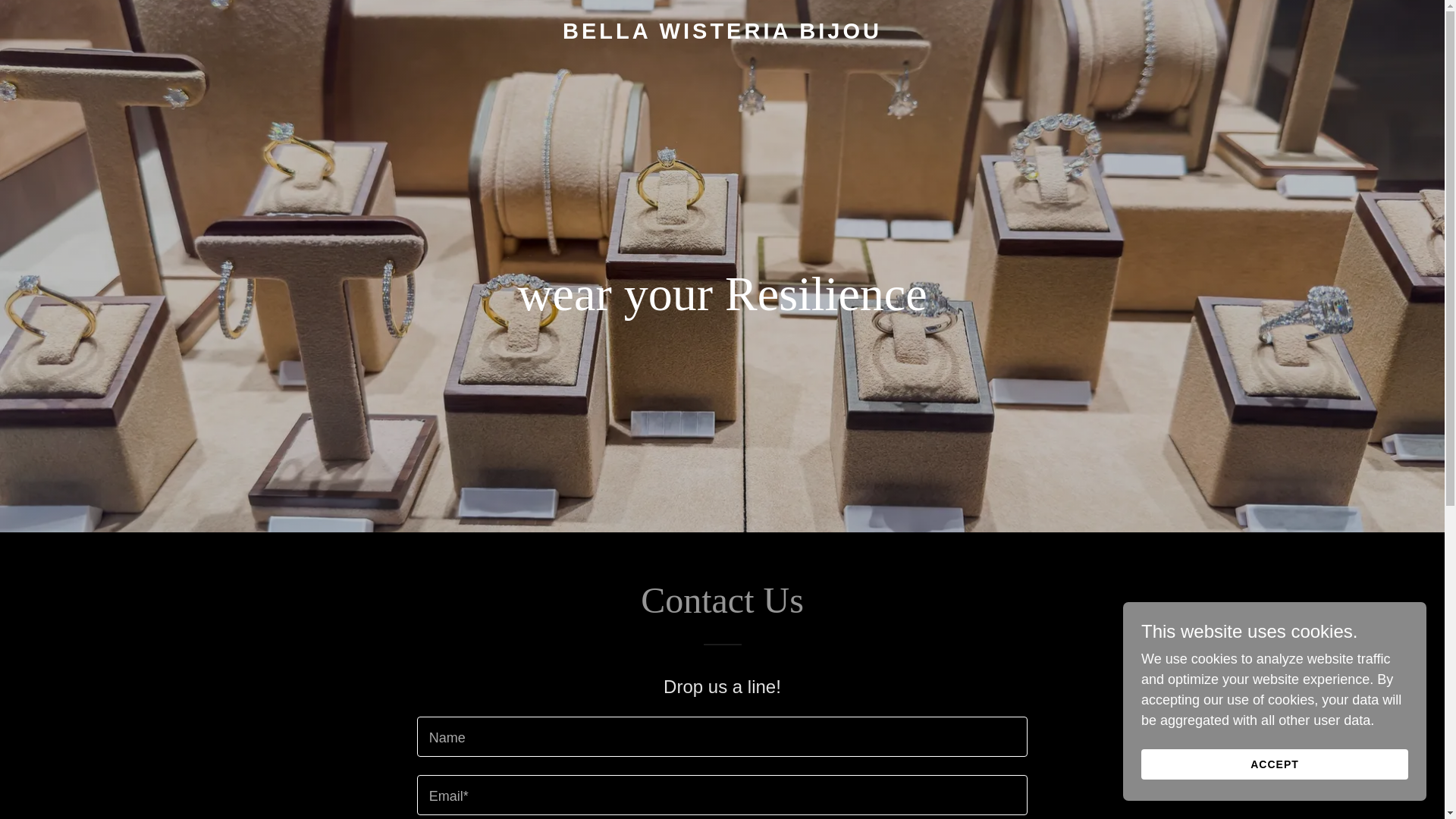 website screenshot of https://bellawisteriabijou.shop/