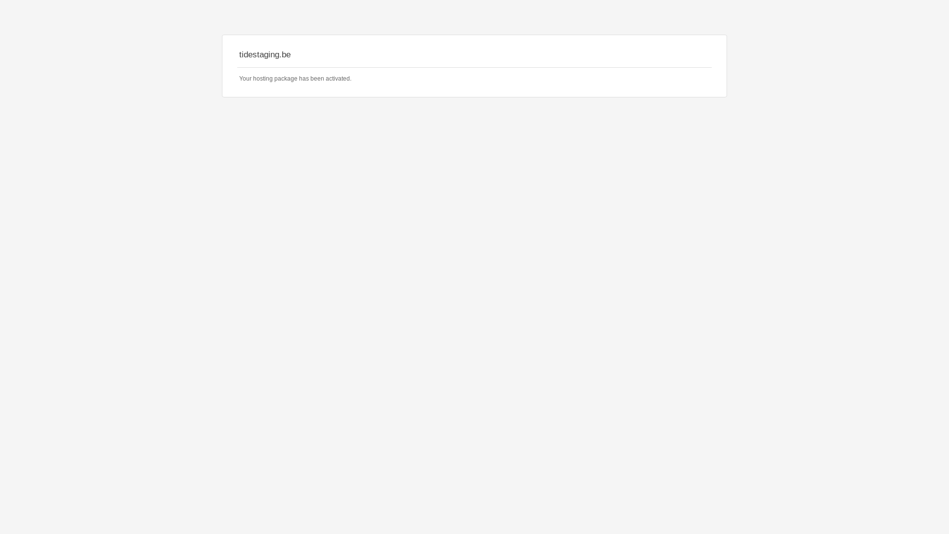 website screenshot of https://tidestaging.be/
