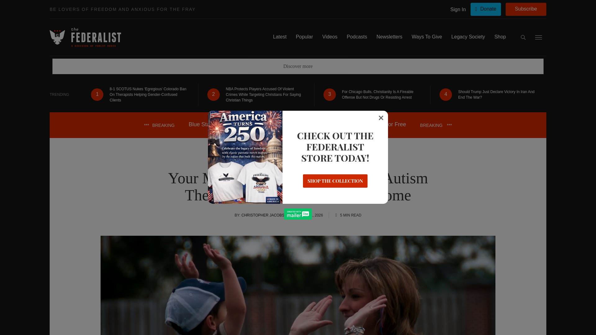 website screenshot of https://thefederalist.com/2026/04/01/your-medicaid-taxes-paid-for-an-autism-therapy-execs-2-5m-beach-home/