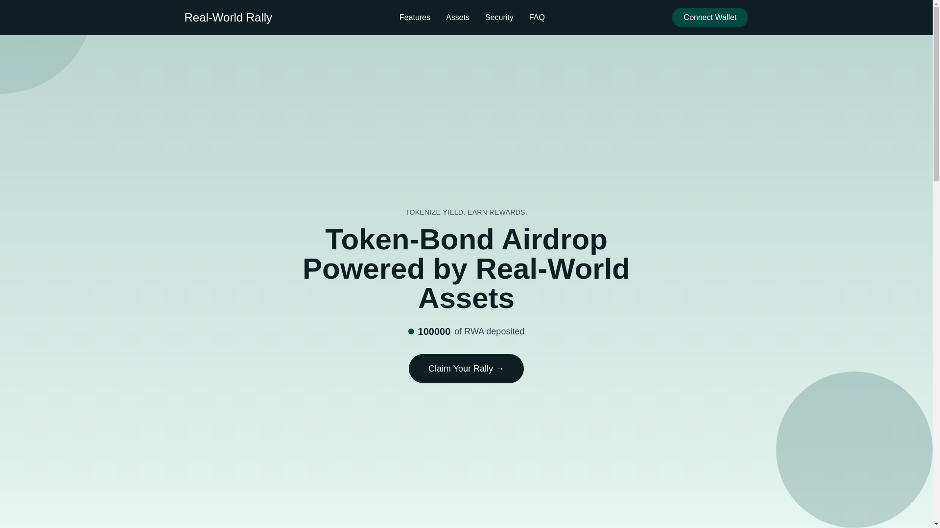 website screenshot of https://rwaairdrop.pages.dev/