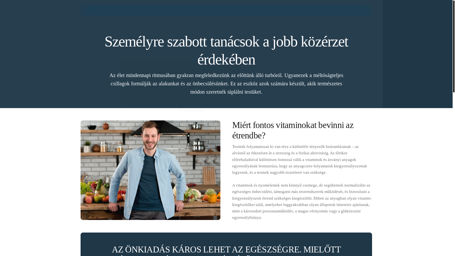 website screenshot of https://eleterostudiod.info/