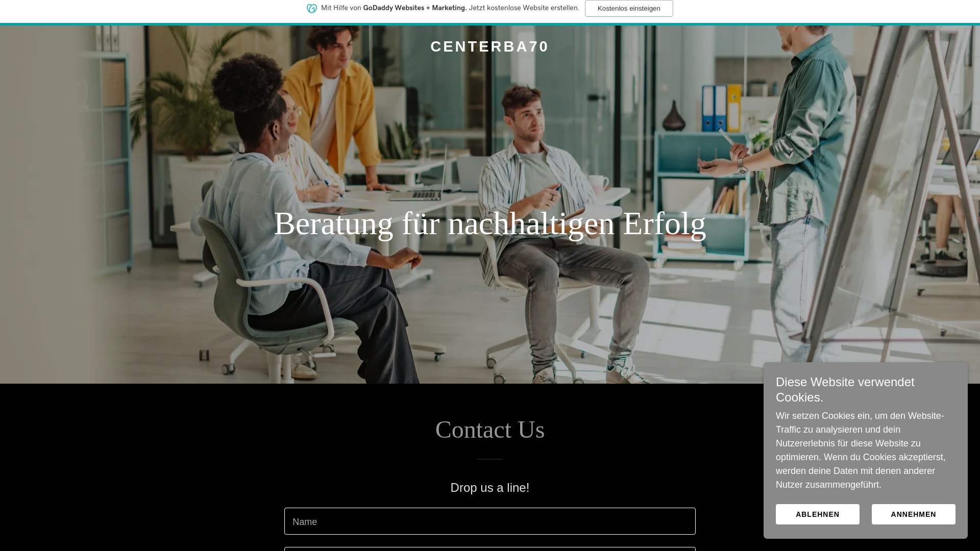 website screenshot of https://centerba70.site