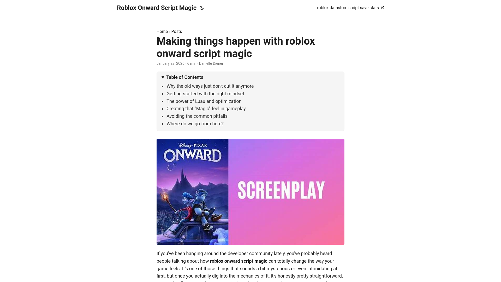website screenshot of https://roblox-onward-script-magic.pages.dev/