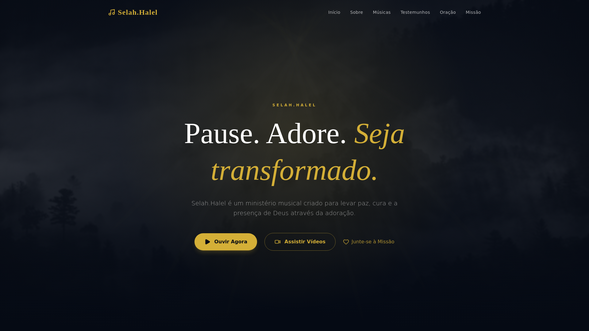 website screenshot of https://selahhalel.com.br/