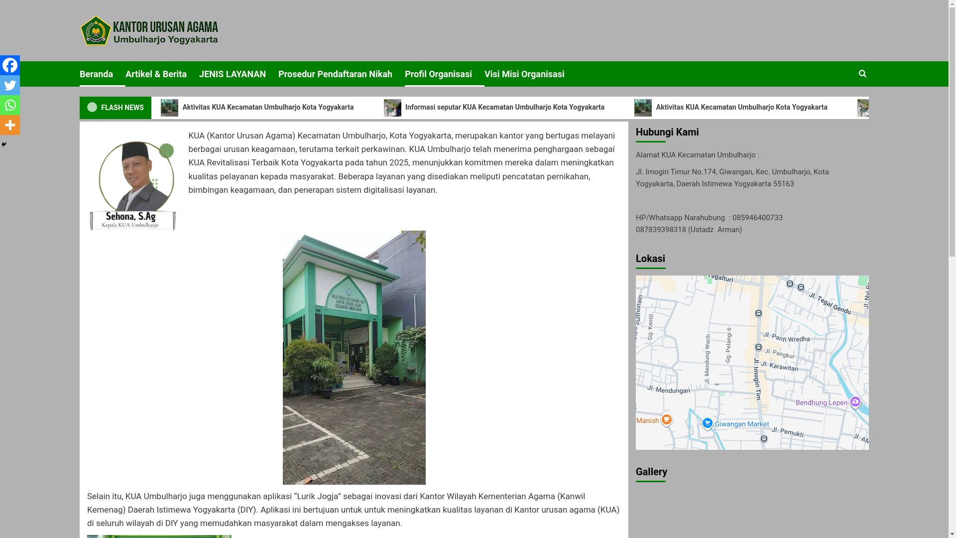 website screenshot of https://kuaumbulharjo.my.id/