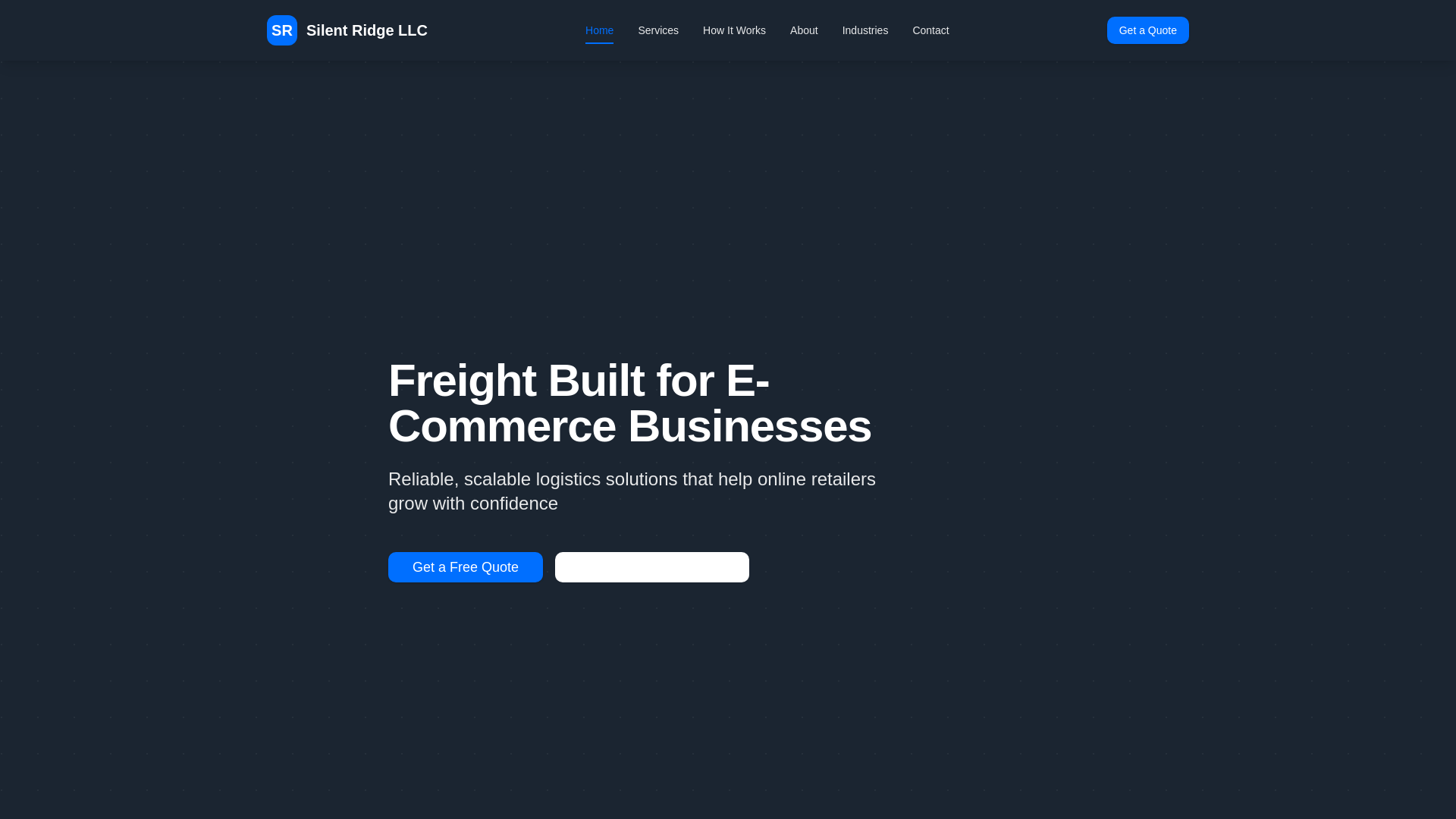 website screenshot of https://silentridge.space