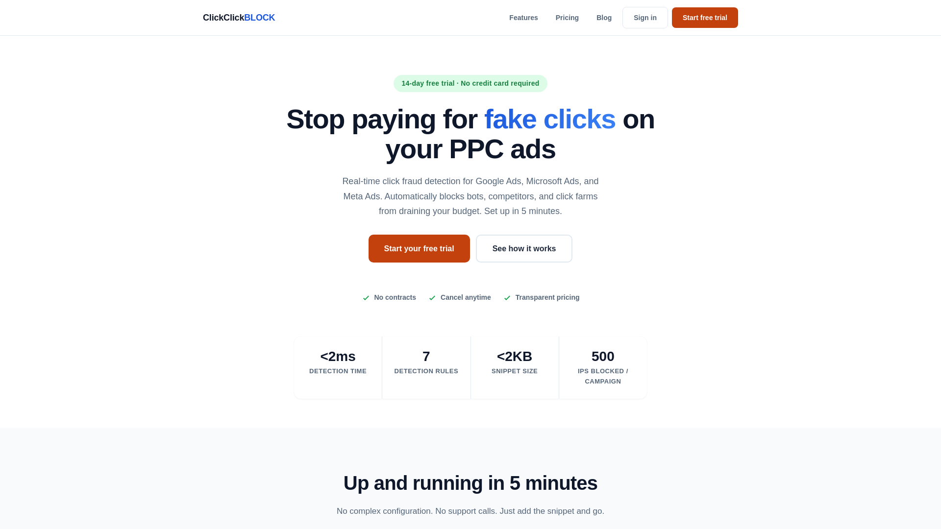 website screenshot of https://clickclickblock.com/