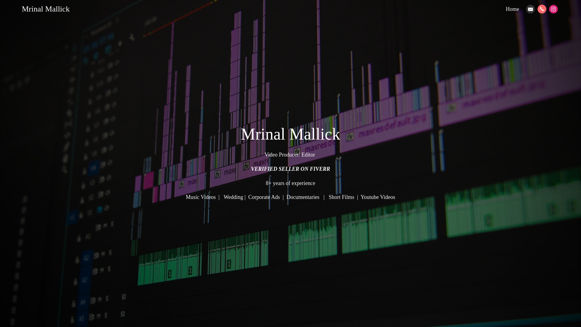 website screenshot of https://mrinalmallick40.journoportfolio.com/#/
