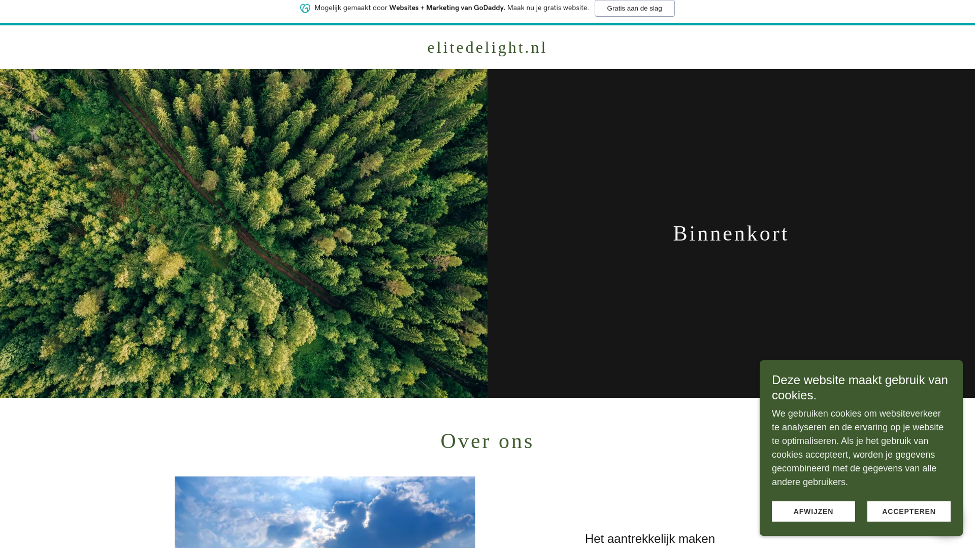 website screenshot of https://elitedelight.nl/