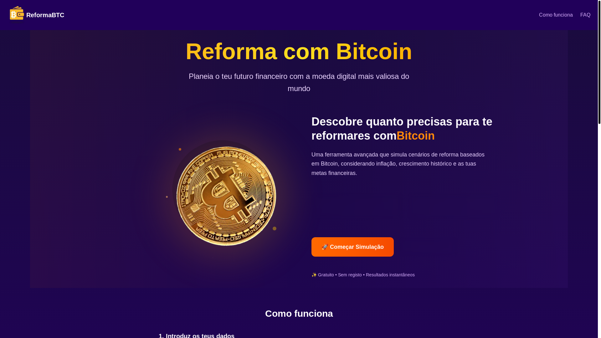 website screenshot of https://planobitcoin.eu/