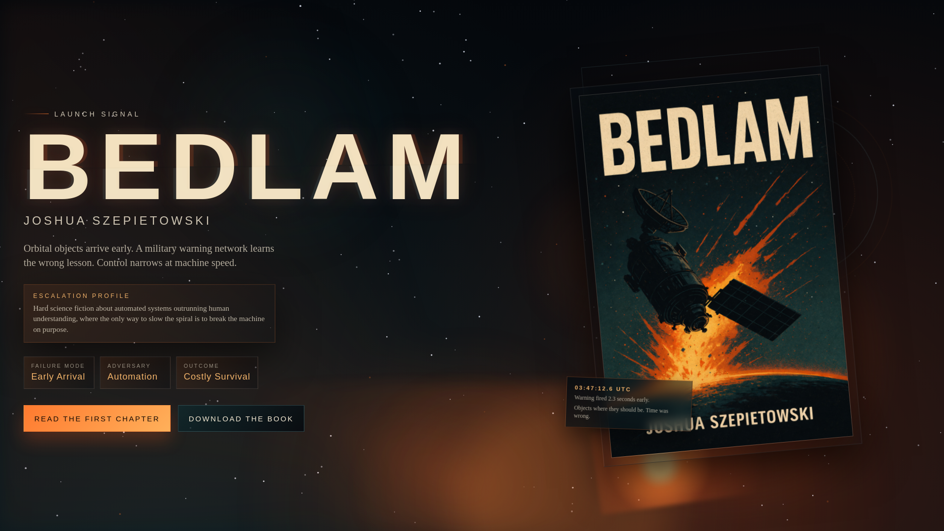 website screenshot of https://bedlam.pages.dev/