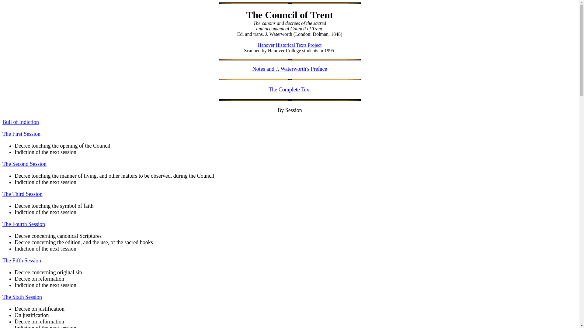website screenshot of https://history.hanover.edu/texts/trent.html