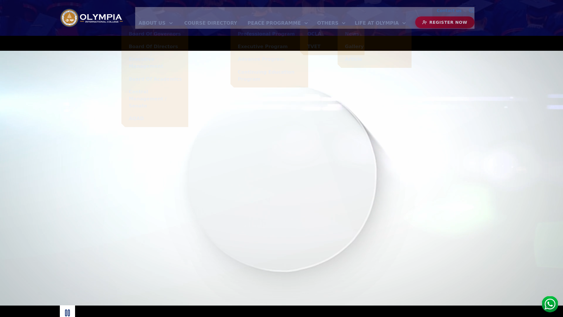 website screenshot of https://olympiacollege.edu.my/