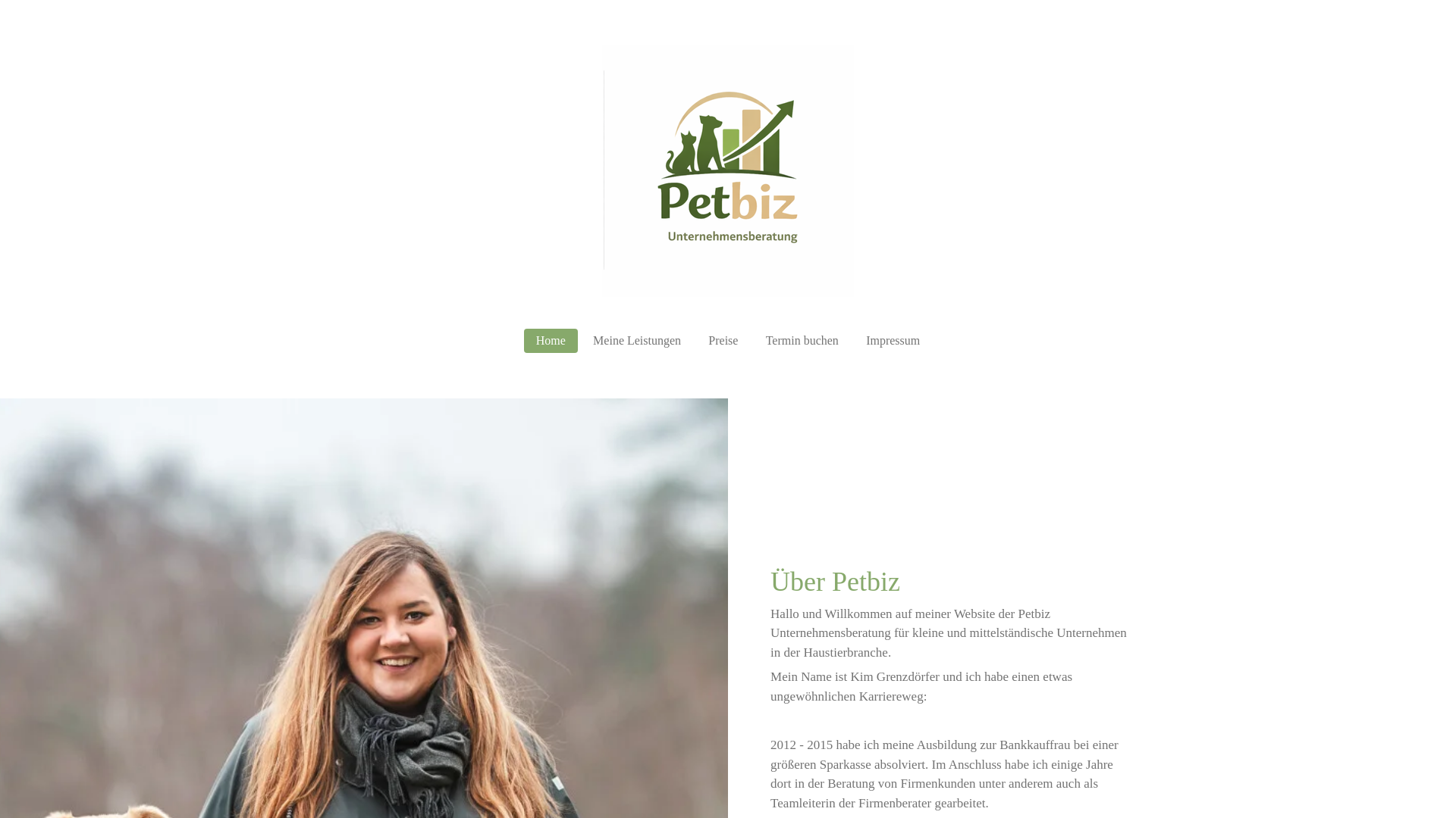 website screenshot of https://petbiz-beratung.de/