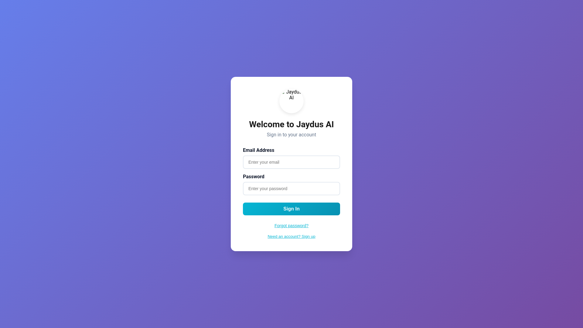 website screenshot of https://jaydus-ai-production.pages.dev/
