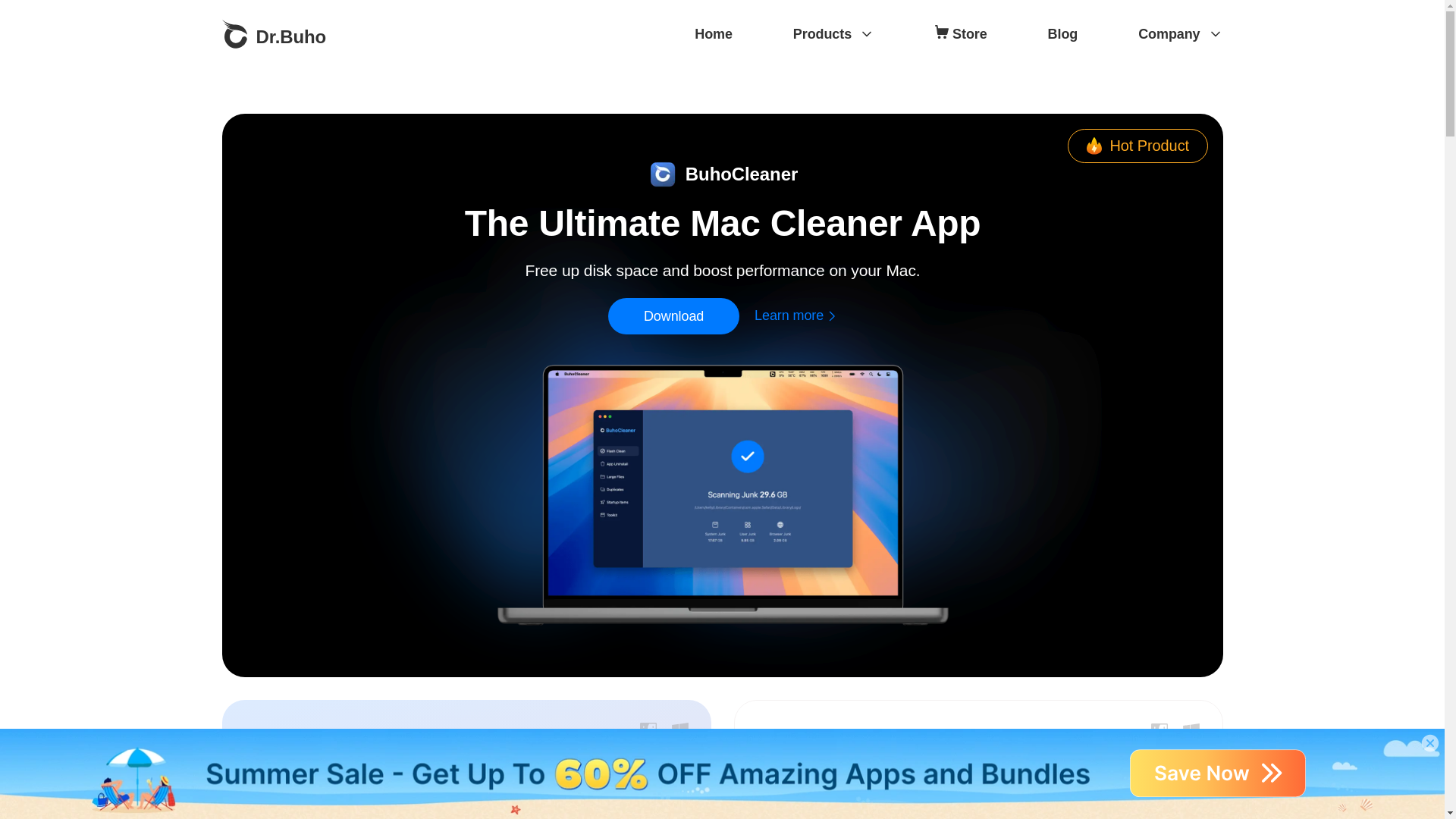 website screenshot of https://drbuho.com