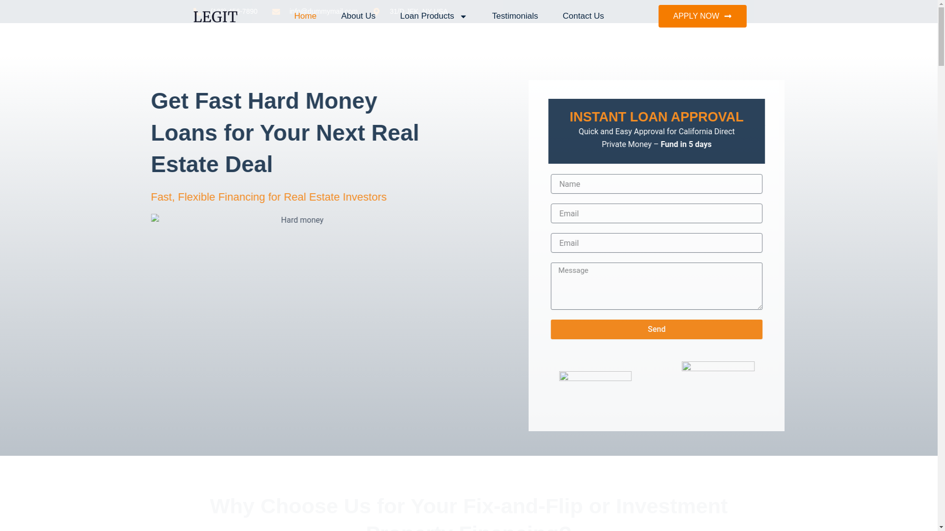 website screenshot of https://asapmoneylenders.com/