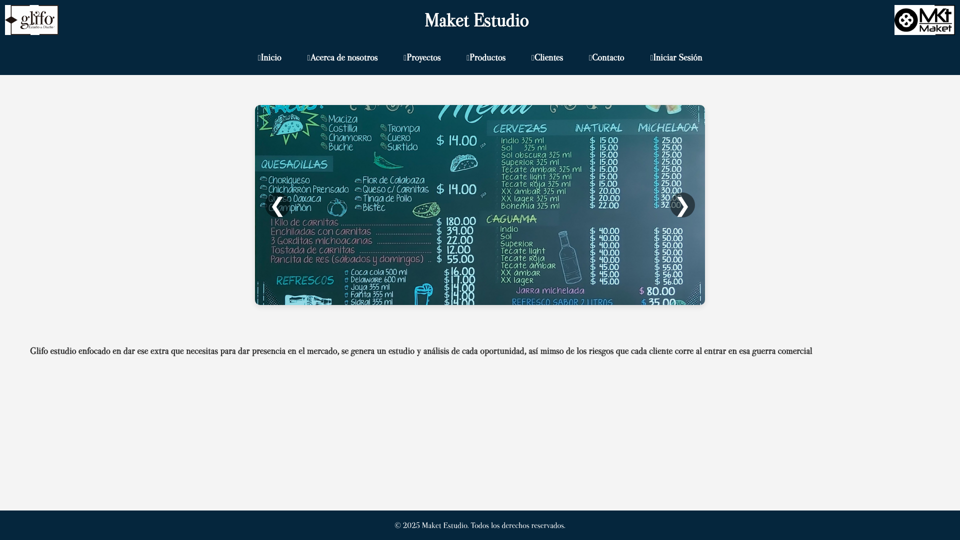 website screenshot of https://maketestudio.online/