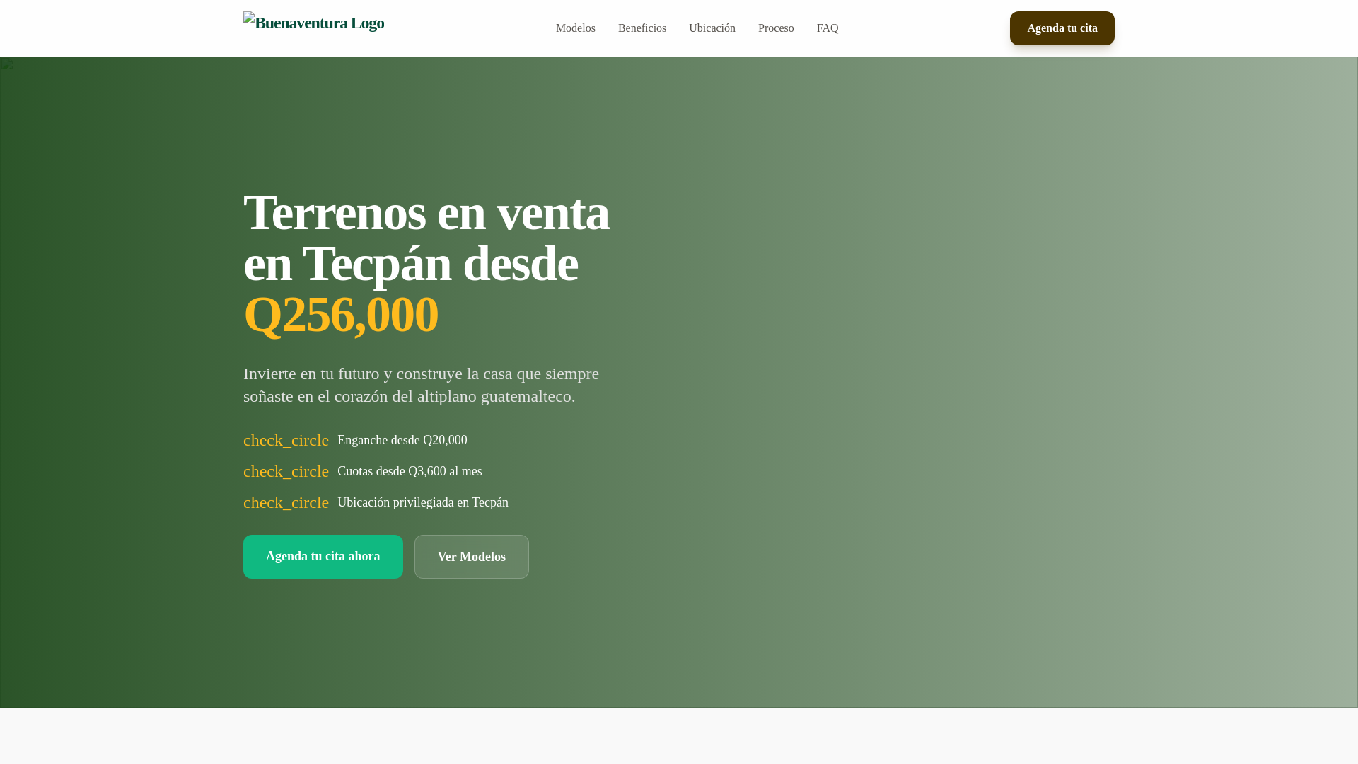 website screenshot of https://buenaventuratecpan.com
