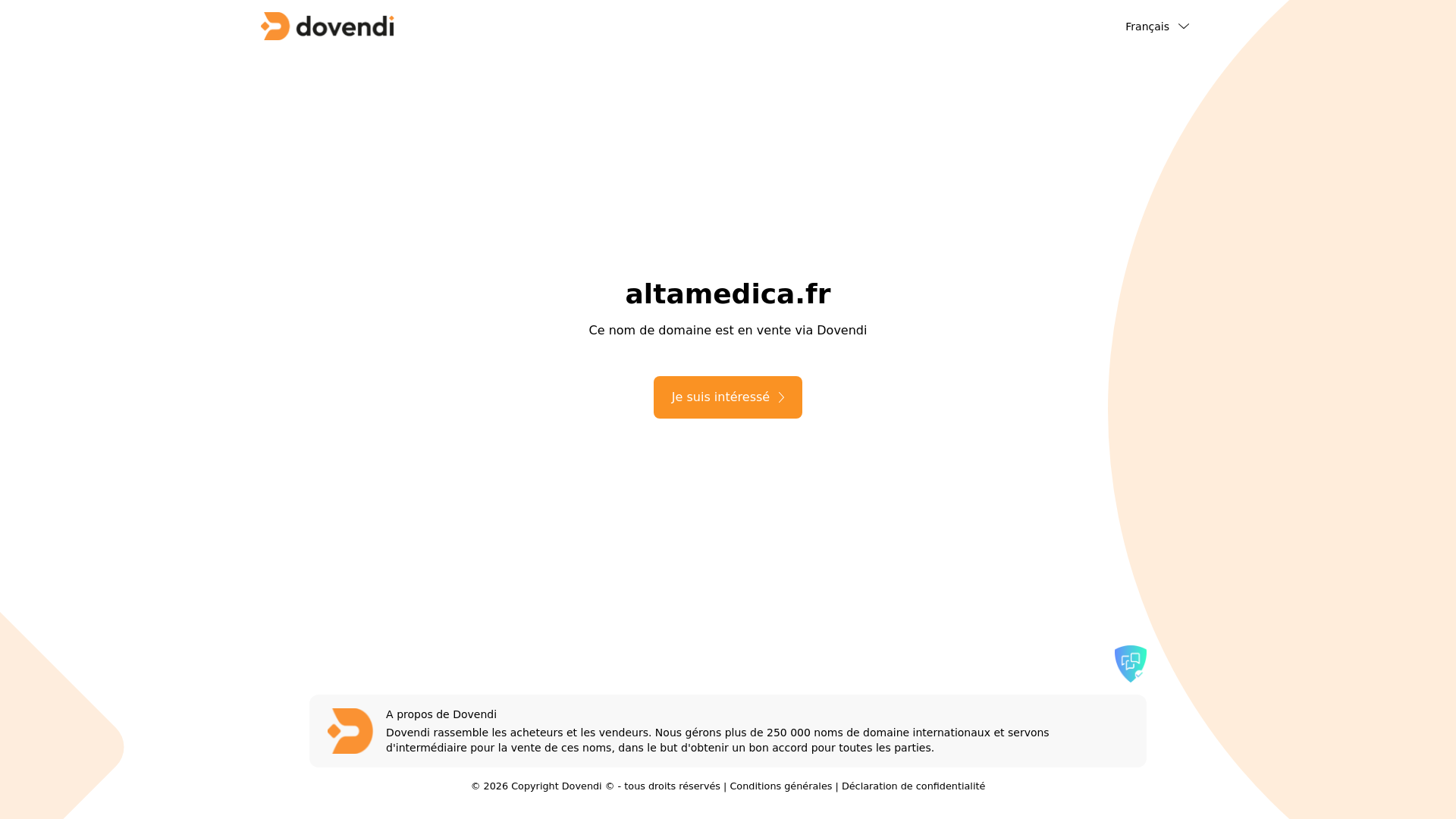 website screenshot of https://altamedica.fr/