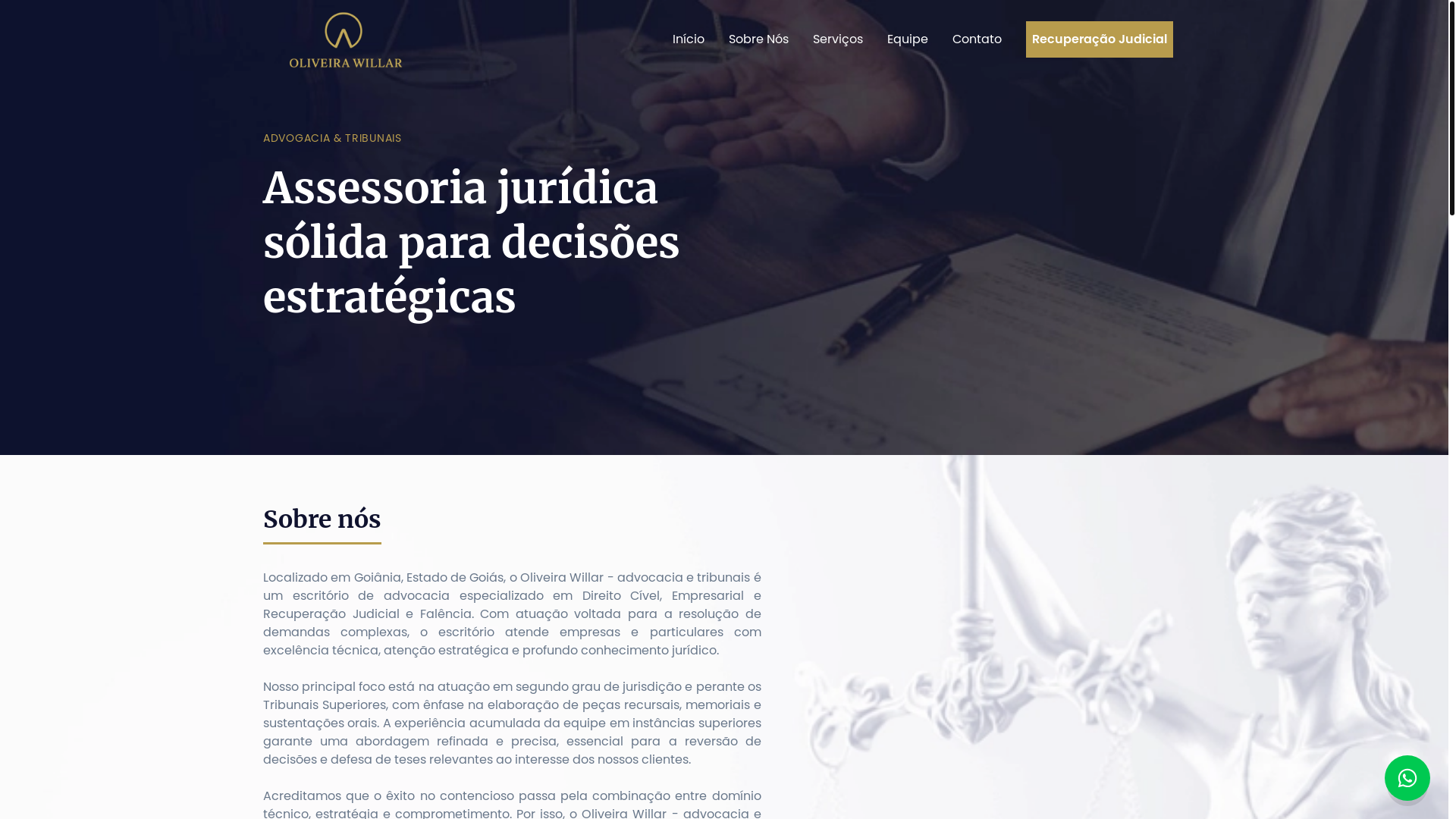 website screenshot of https://oliveirawillar.com.br/