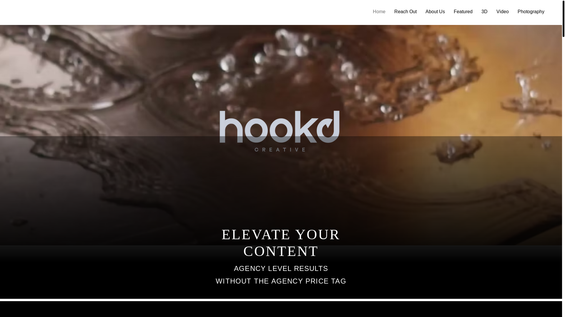website screenshot of https://hookdvisuals.com/