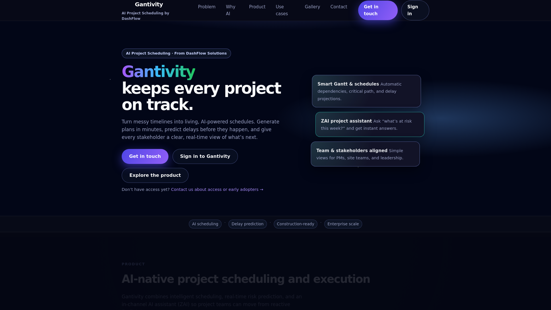 website screenshot of https://gantivity.com/