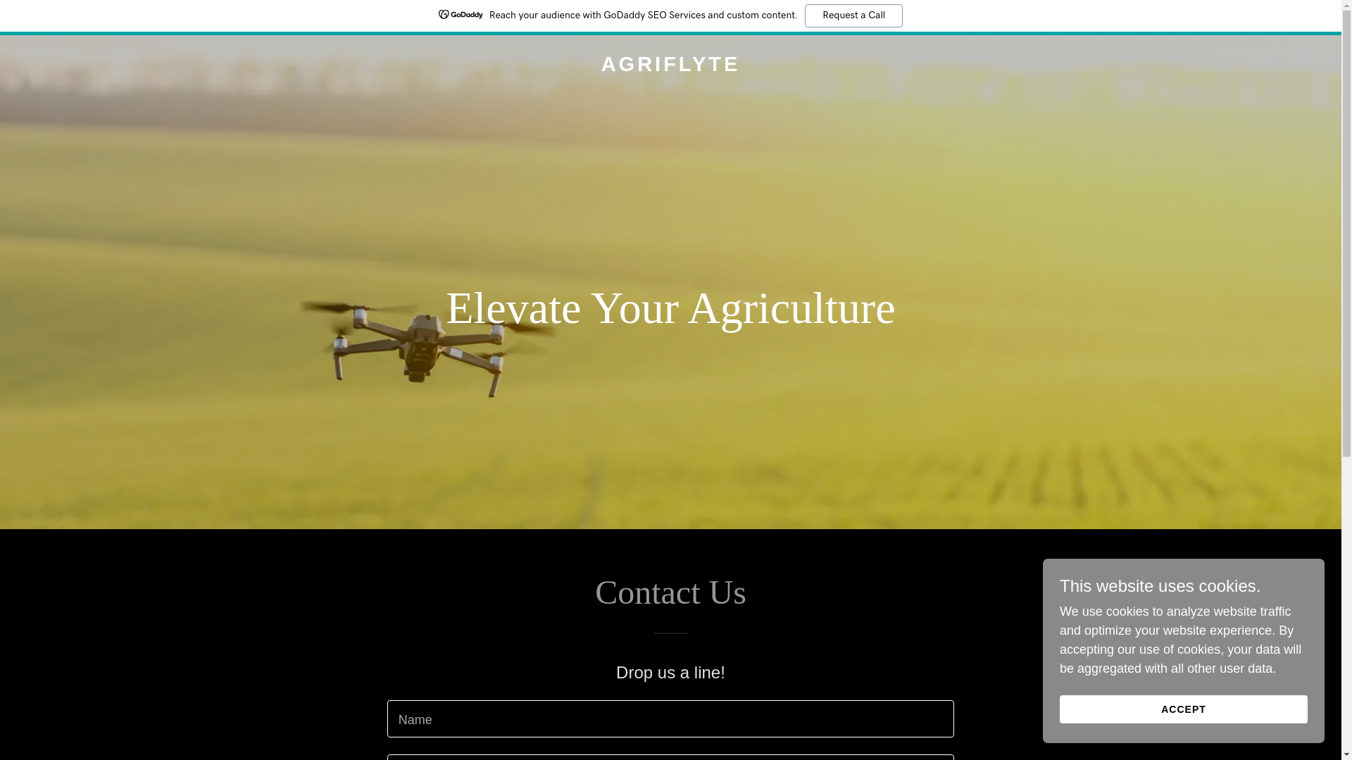 website screenshot of https://agriflyte.com/