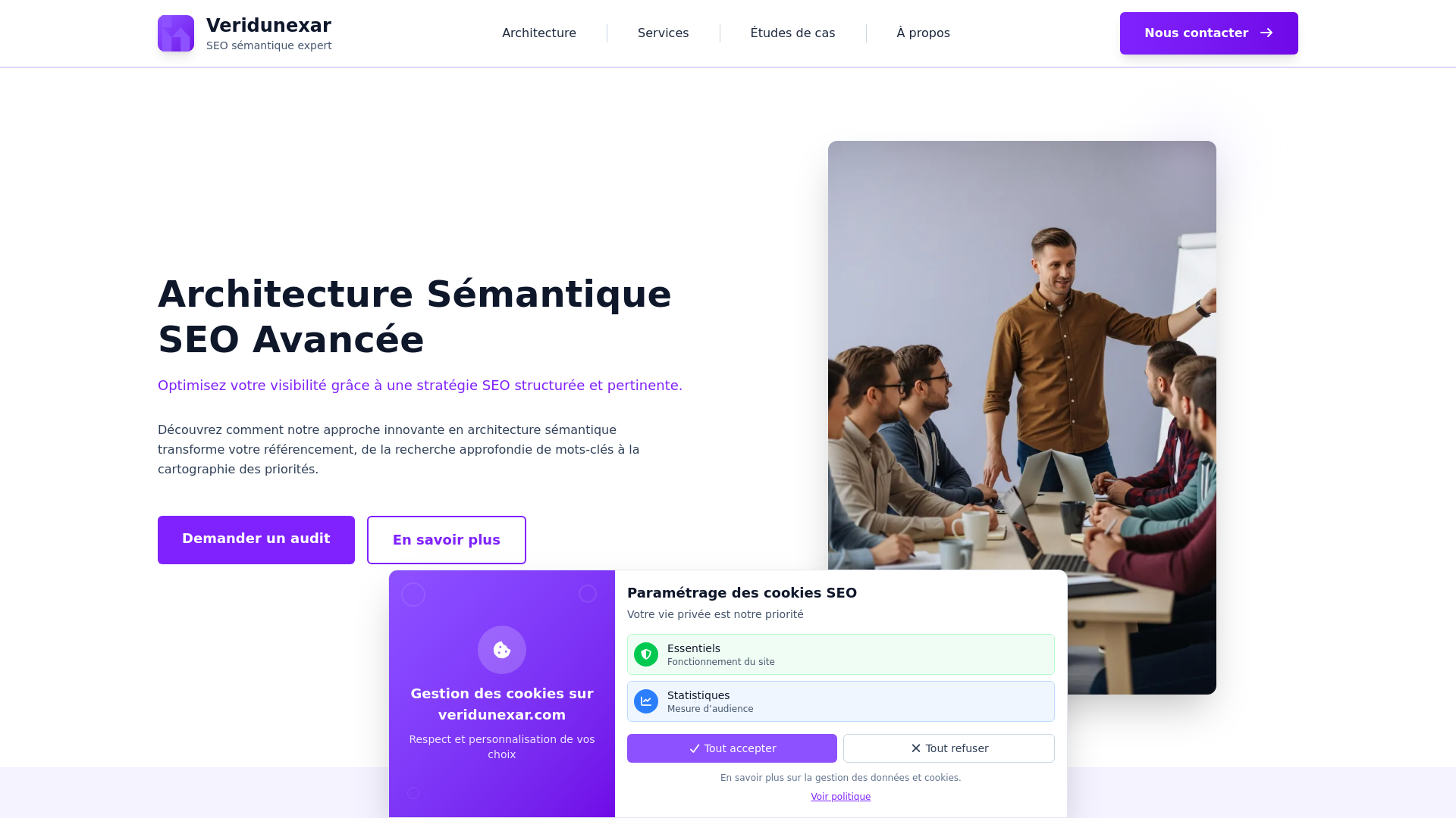 website screenshot of https://veridunexar.com/