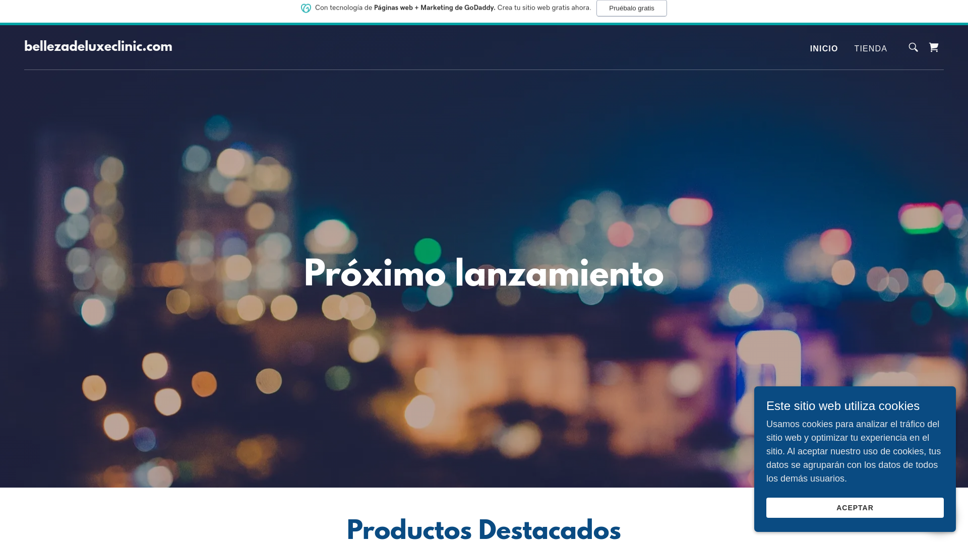 website screenshot of https://bellezadeluxeclinic.com/