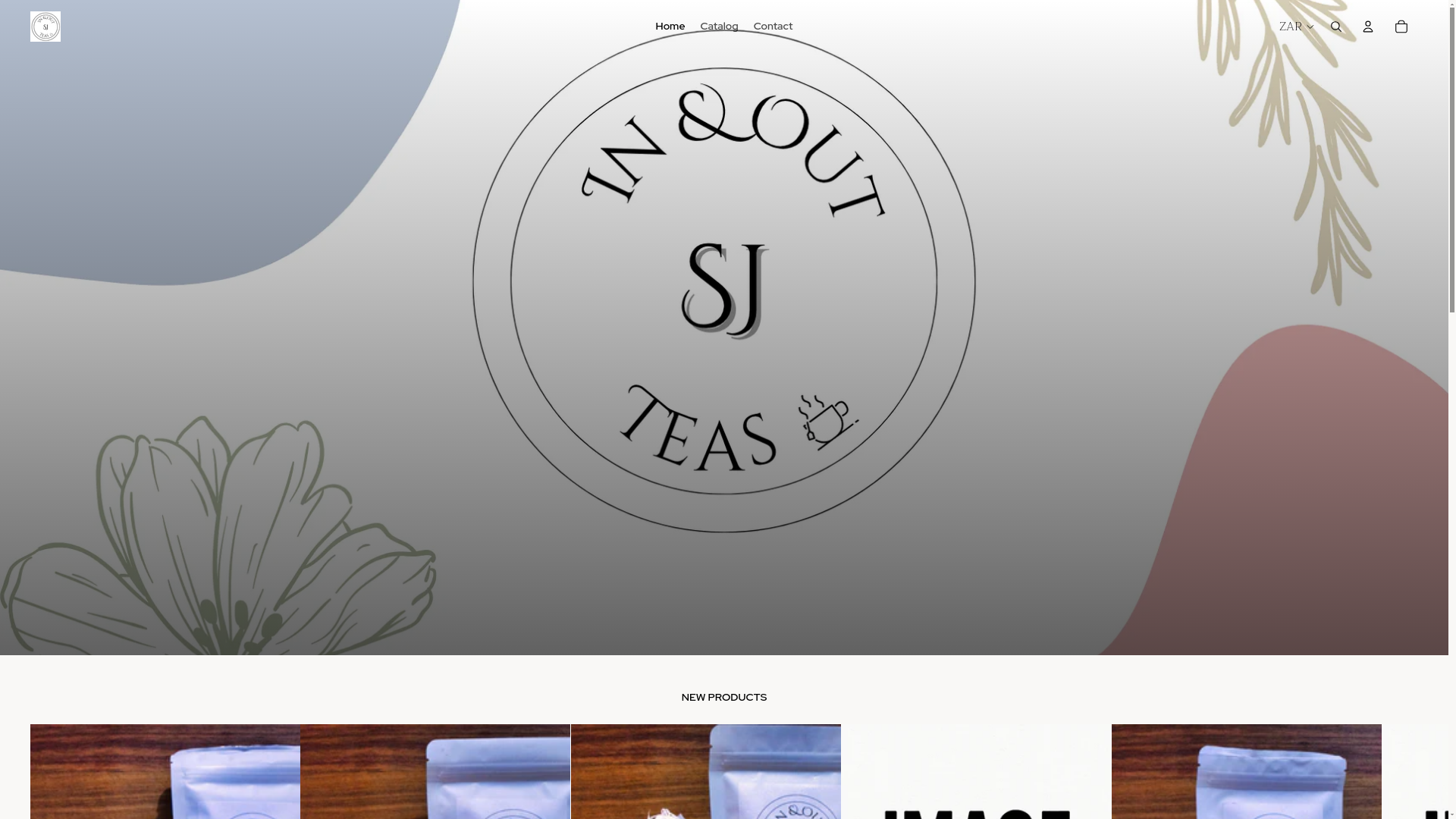 website screenshot of https://inandoutsjteas.com/