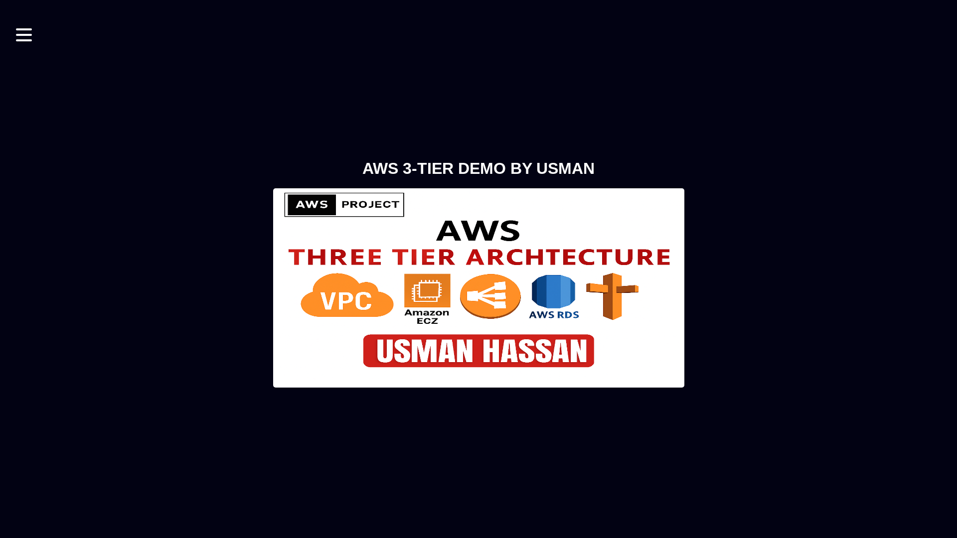 website screenshot of https://usman3tierarch.click/