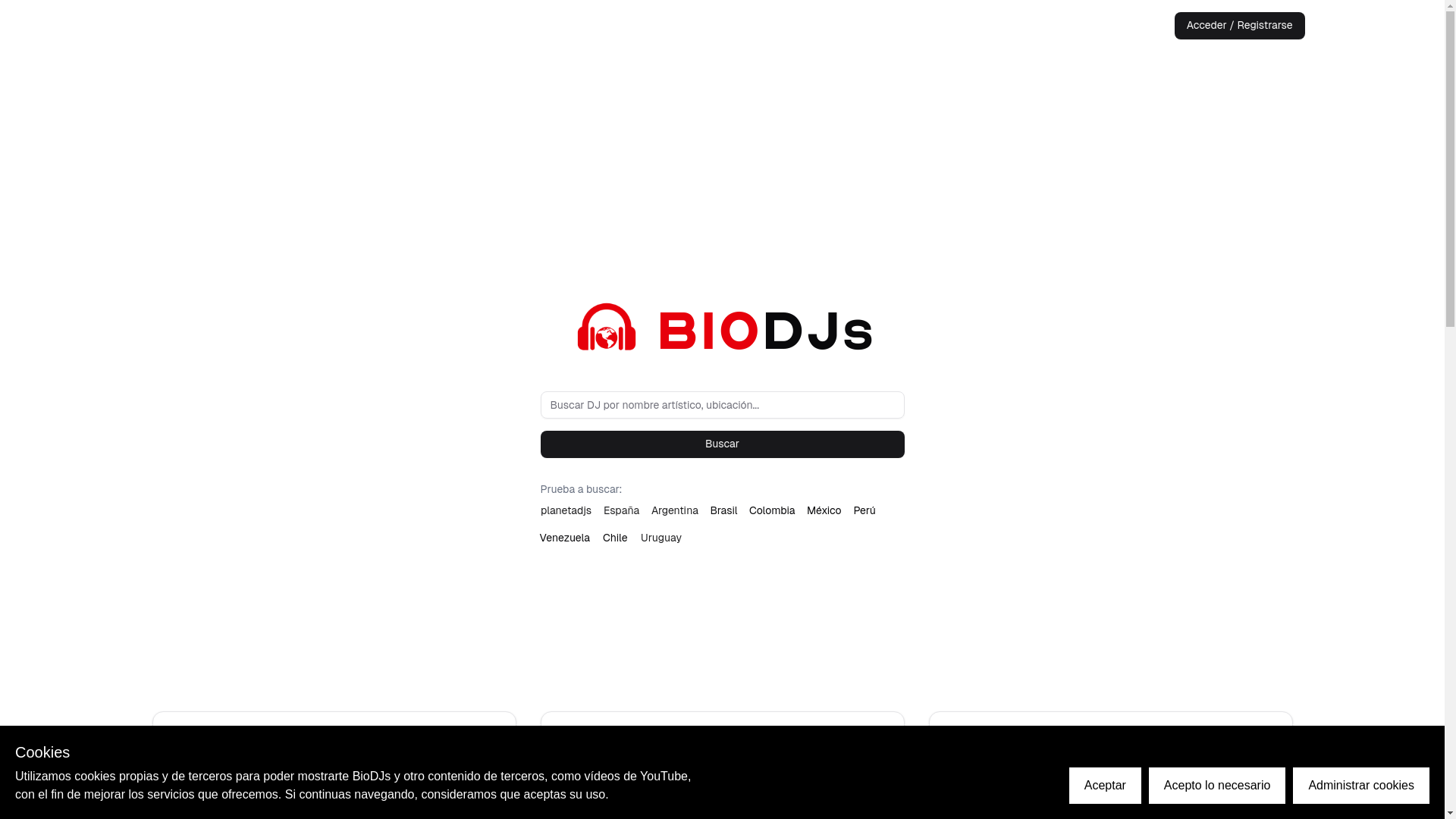 website screenshot of https://biodjs.com/