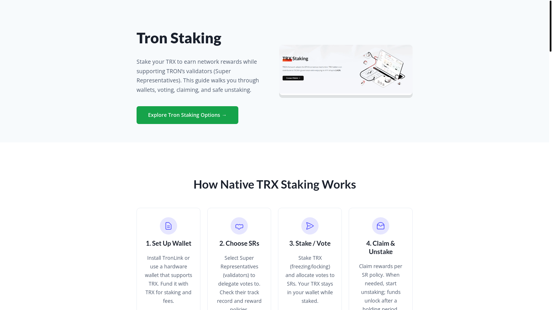 website screenshot of https://tron-staking.pages.dev/