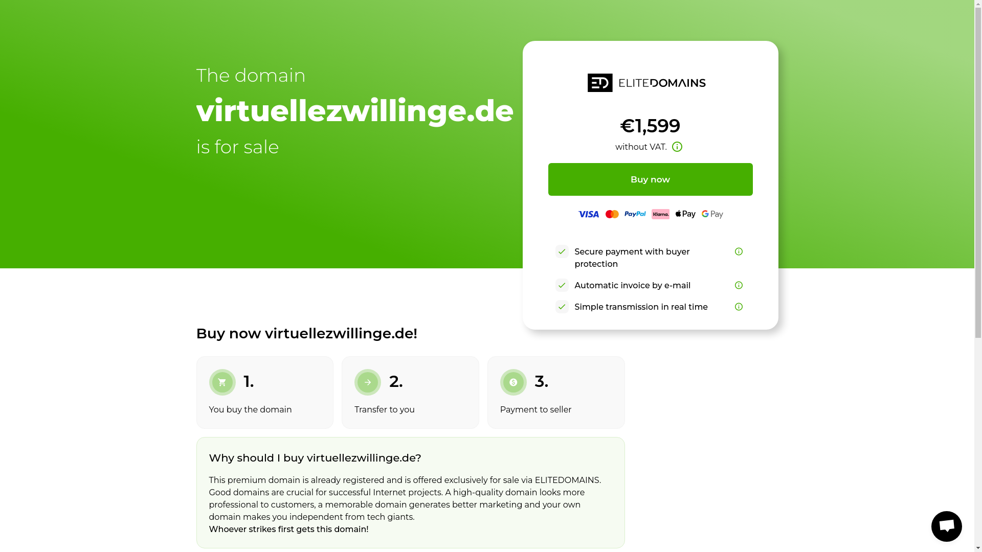 website screenshot of https://virtuellezwillinge.de/