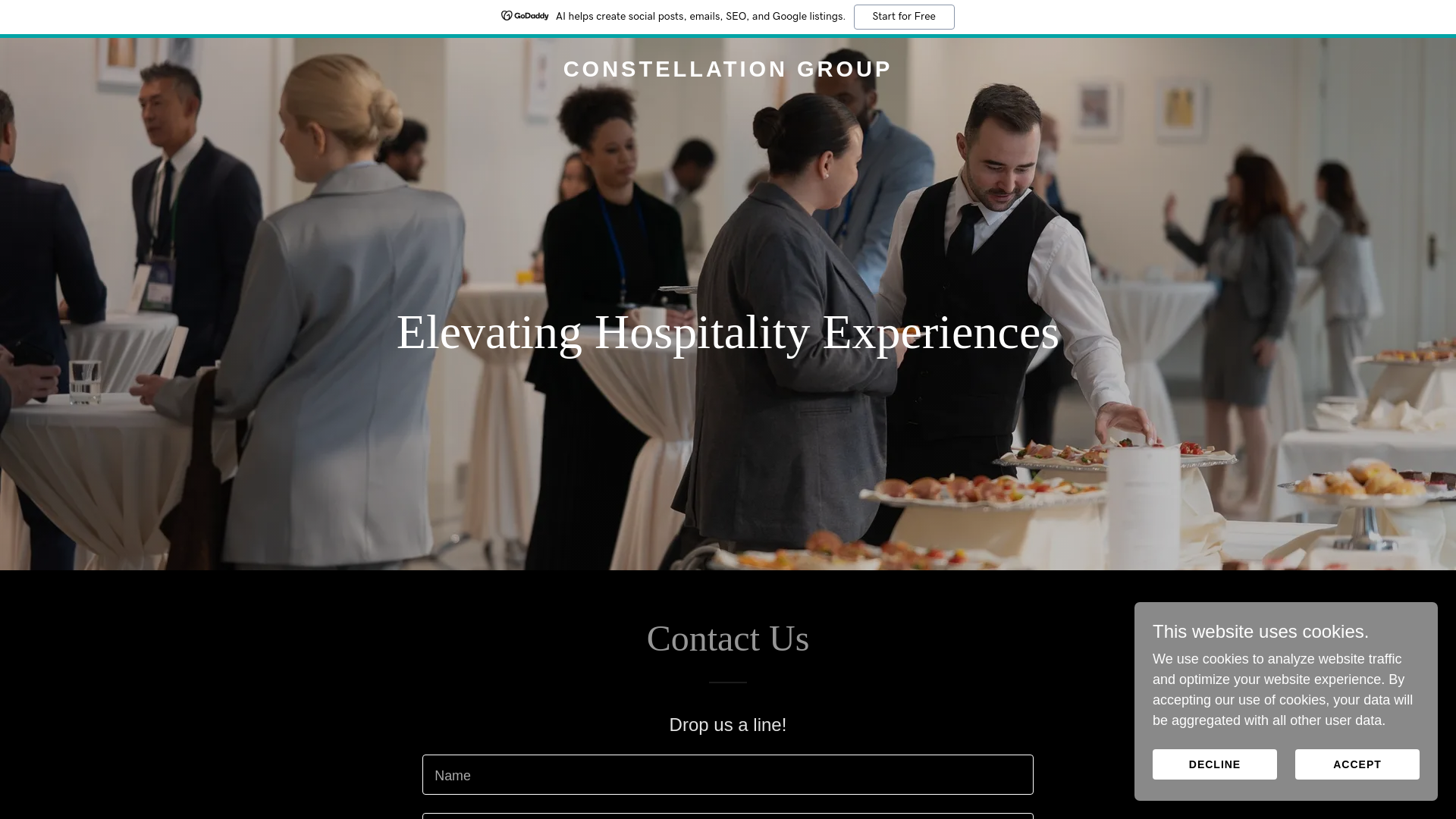website screenshot of https://constellation-group.co.uk