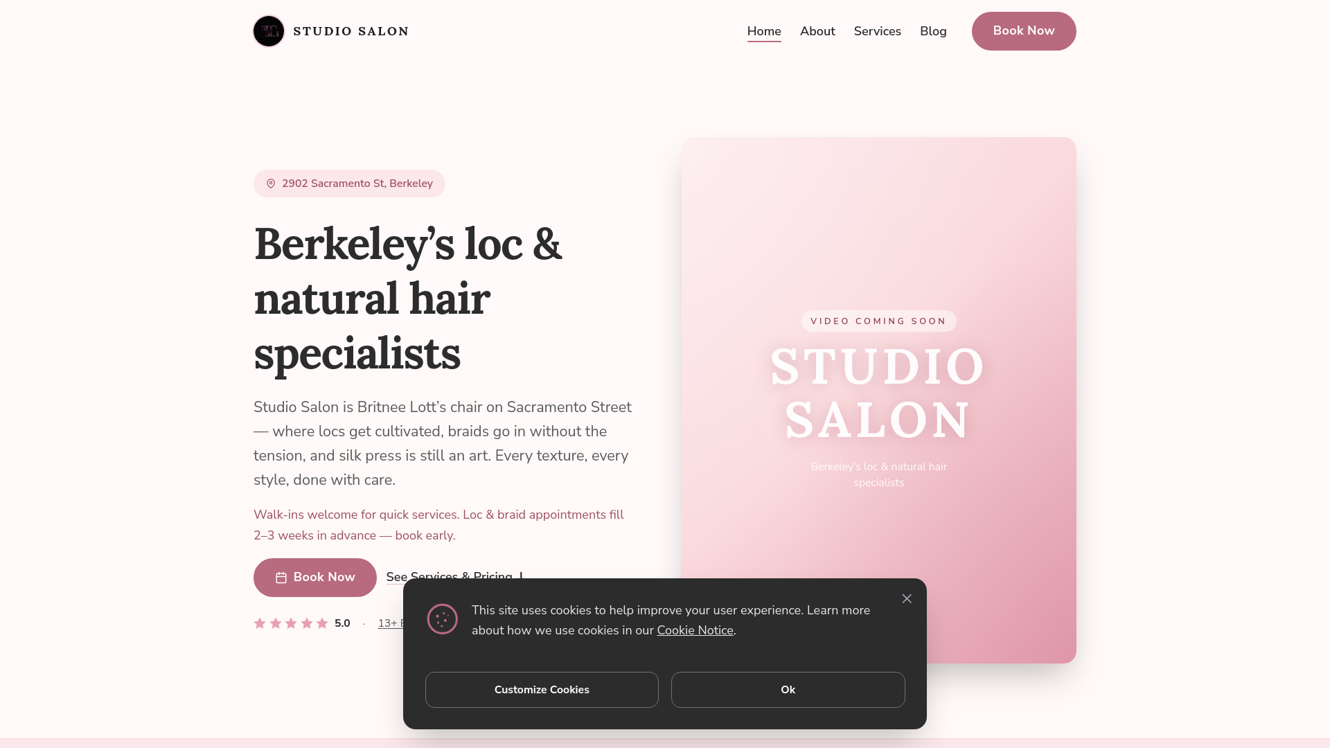 website screenshot of https://studiosalonberkeley.com/
