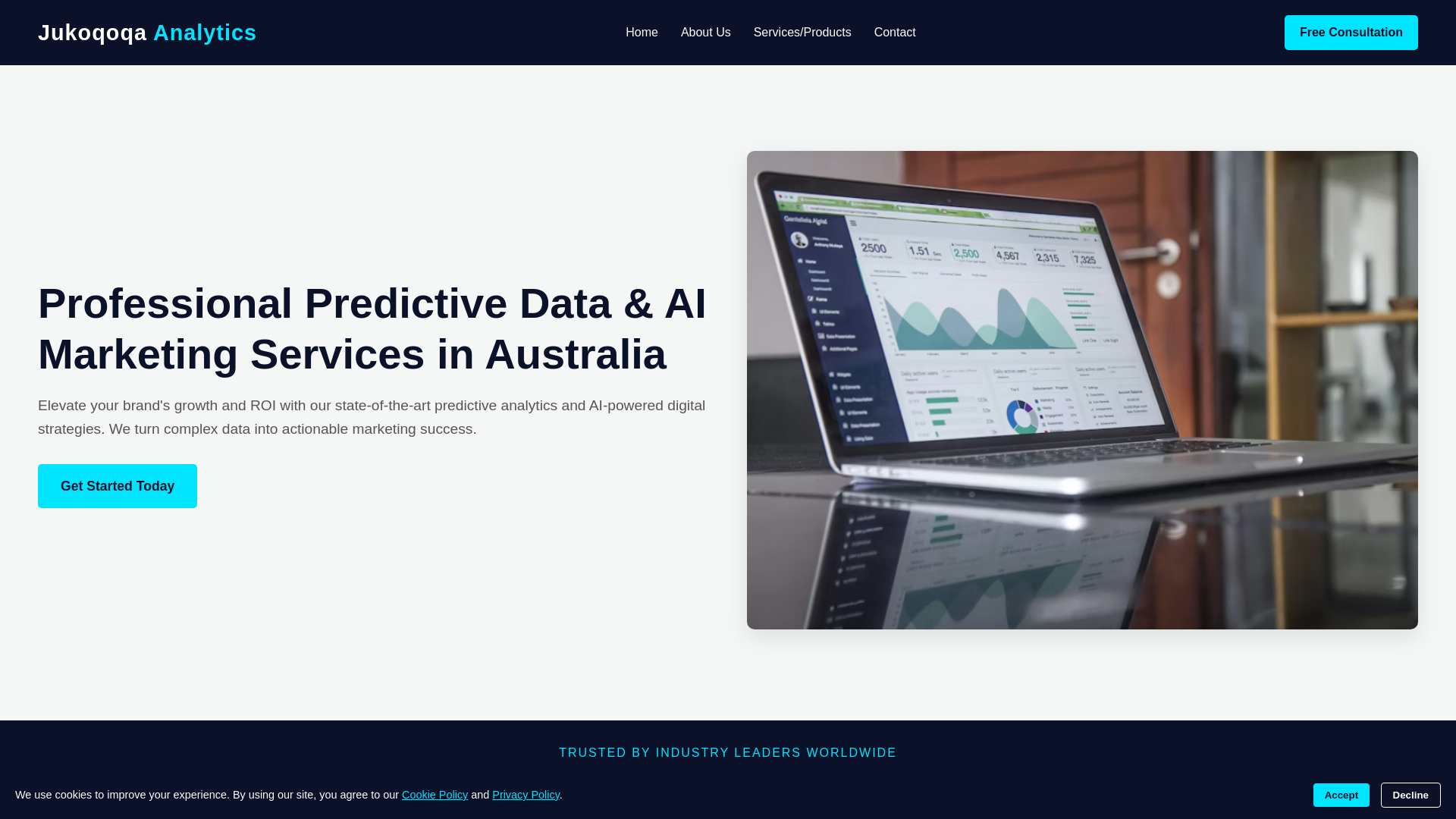 website screenshot of https://tectumworks.digital