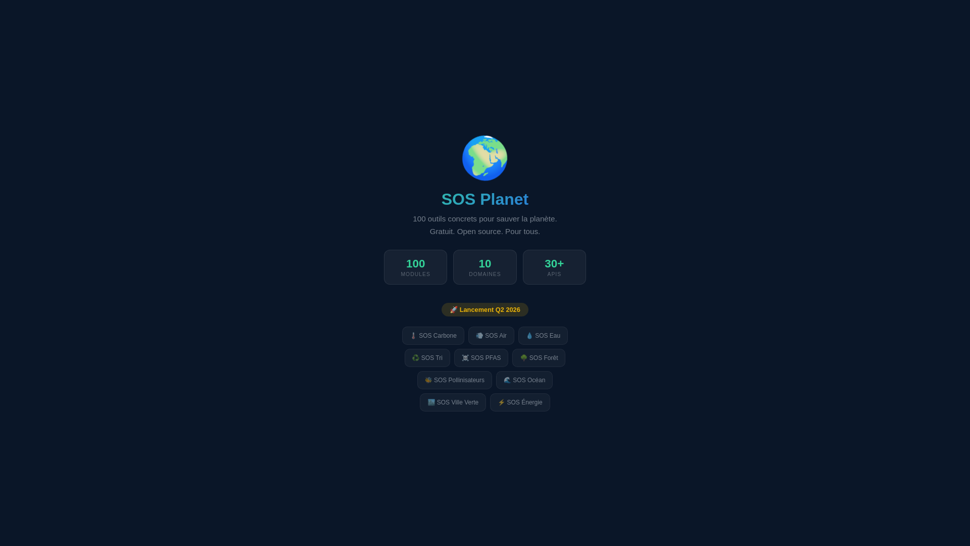website screenshot of https://sos-planet.pages.dev/