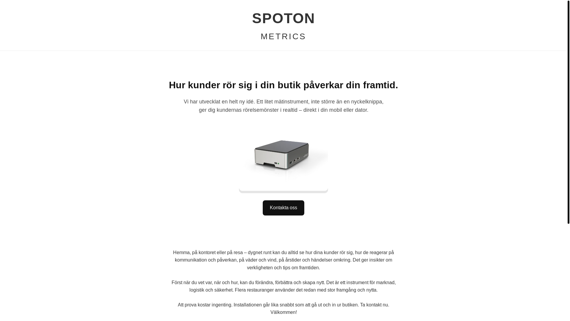 website screenshot of https://spoton-metrics-page.pages.dev/