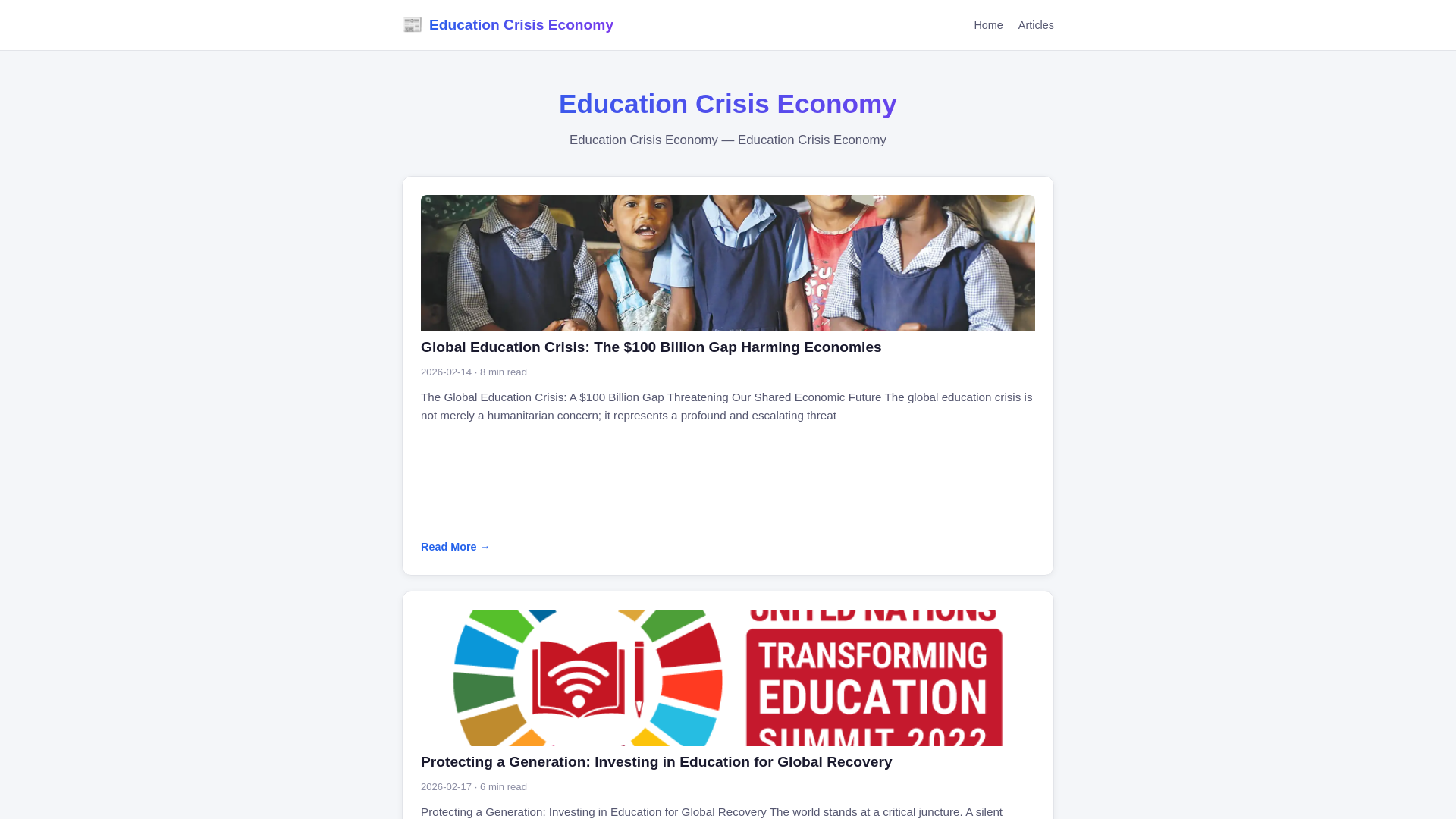 website screenshot of https://education-crisis-economy.pages.dev/