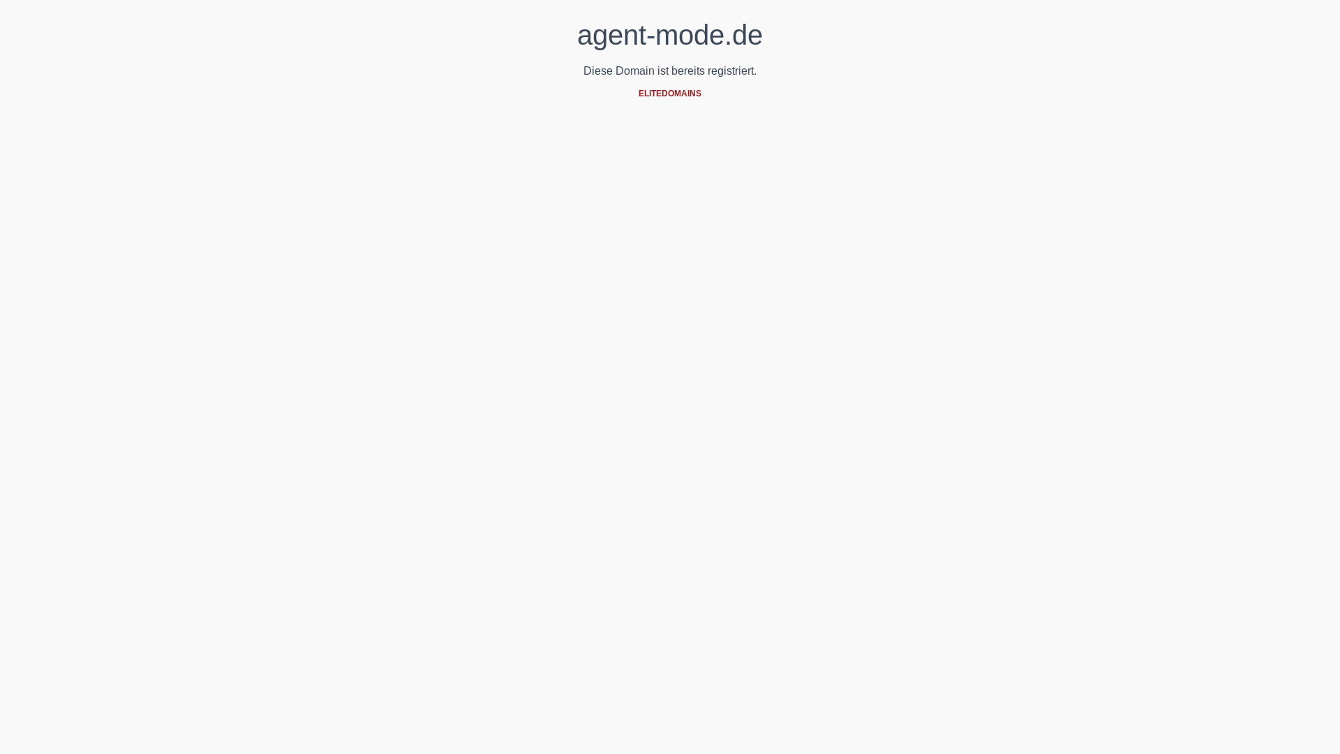 website screenshot of https://agent-mode.de/