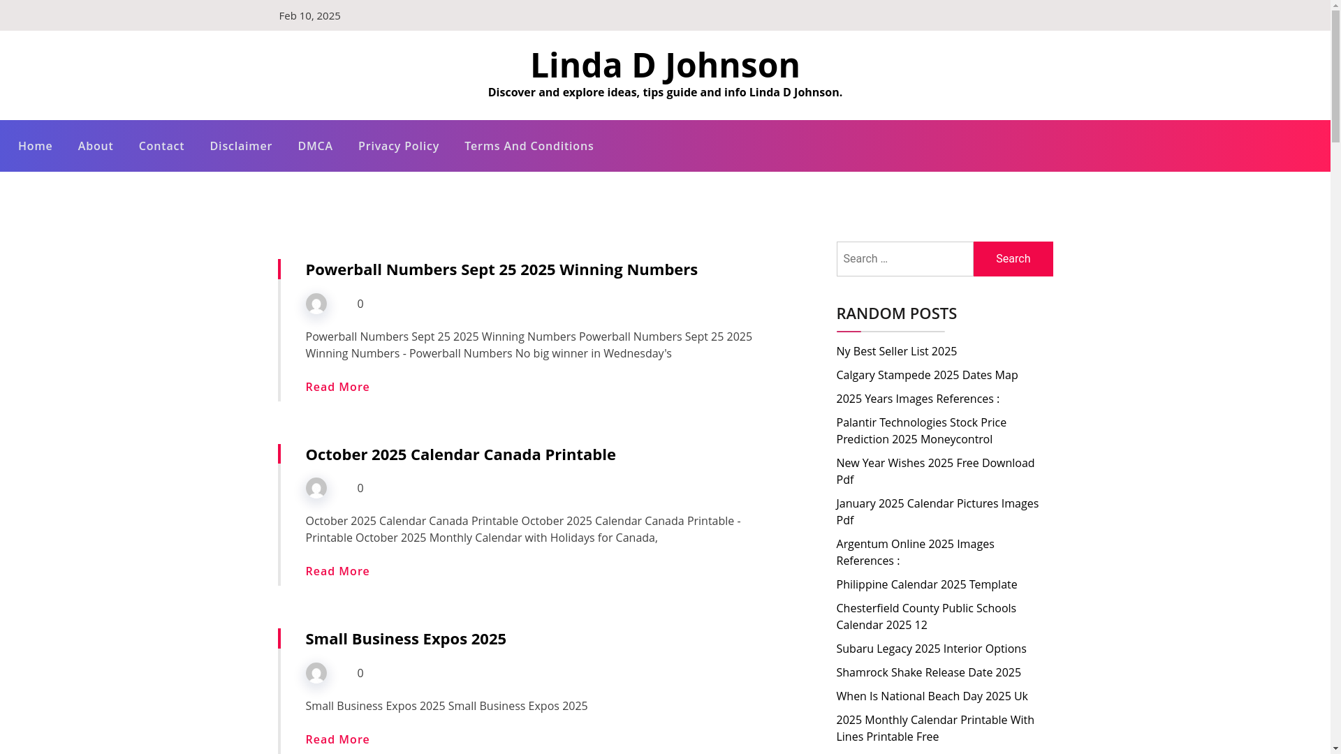 website screenshot of https://lindadjohnsona.pages.dev/
