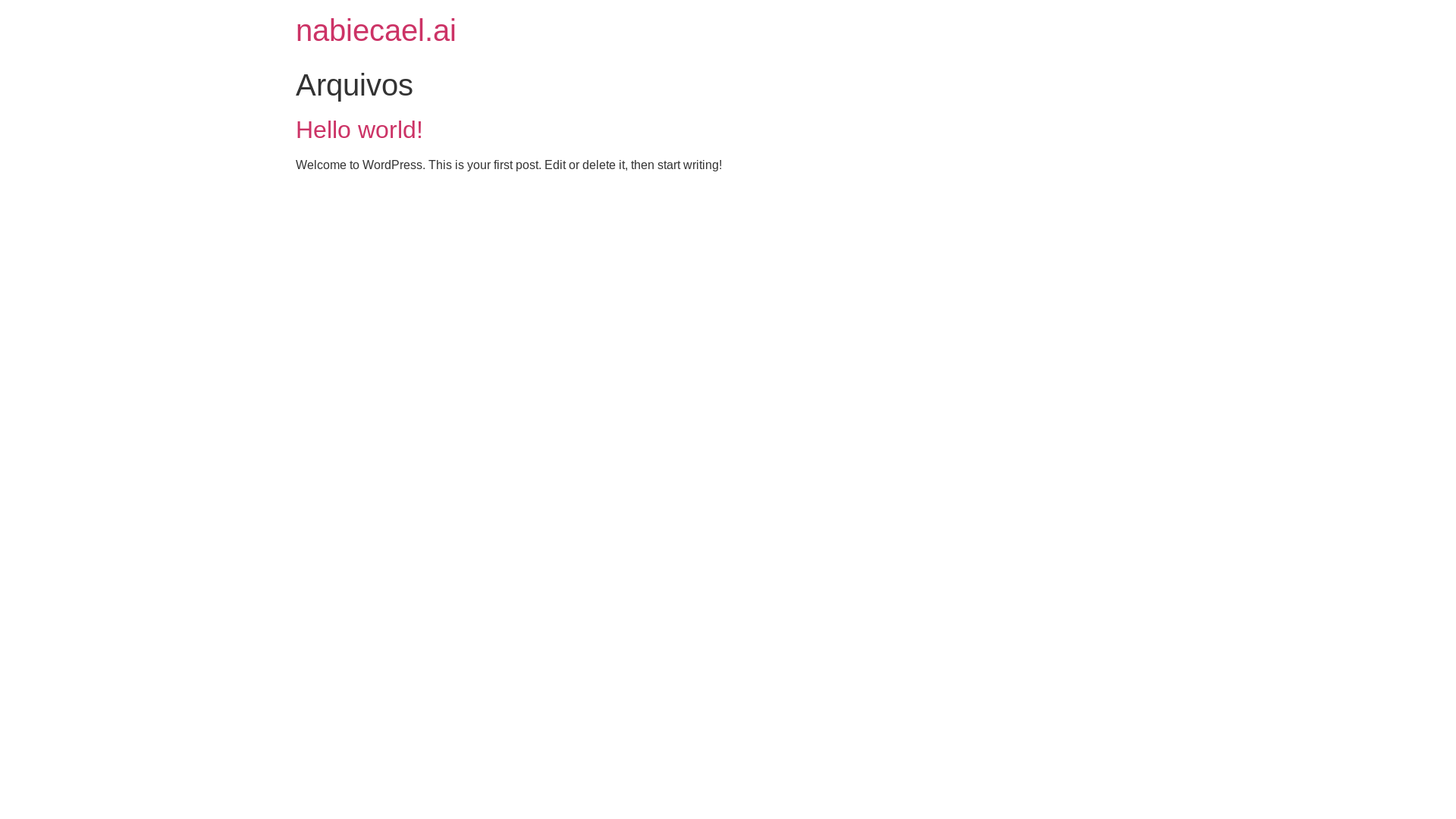 website screenshot of https://nabiecael.ai/